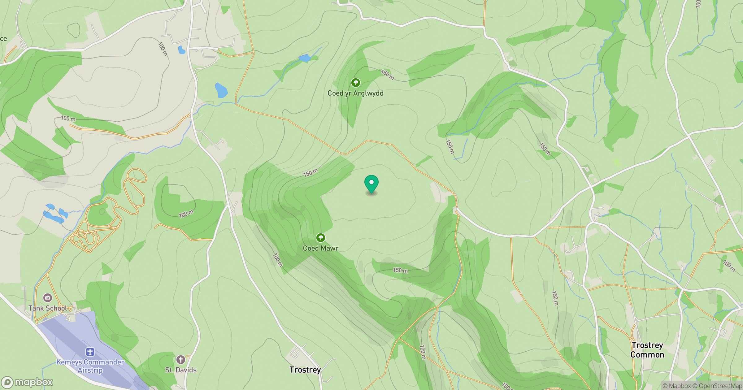 Trostrey Hill location map
