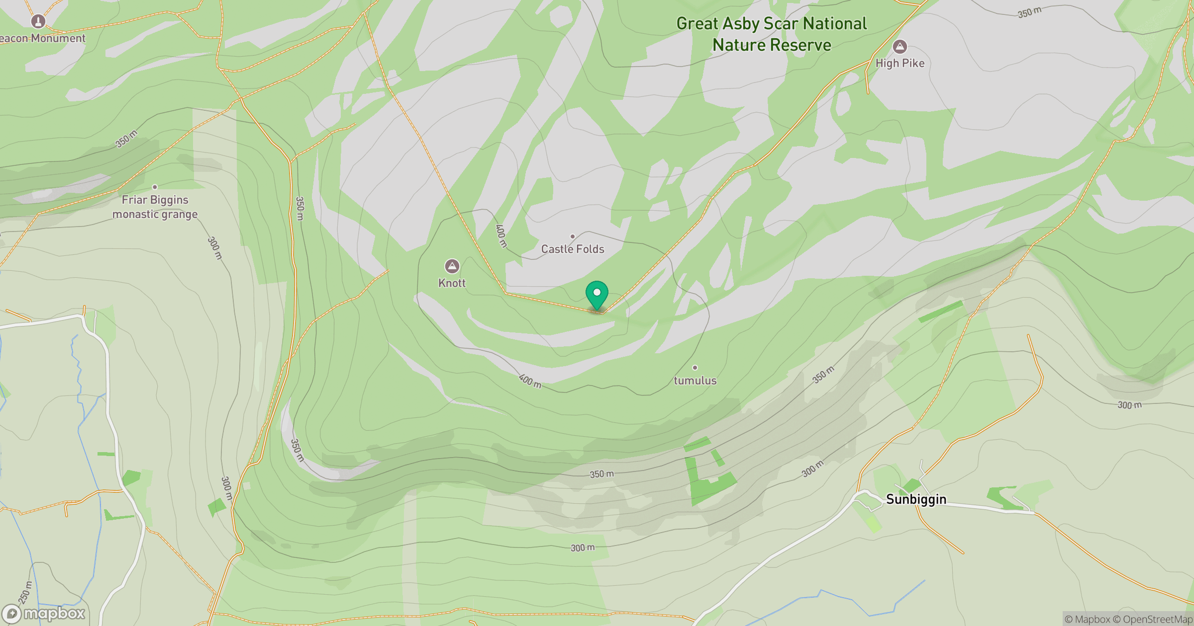 Knott location map