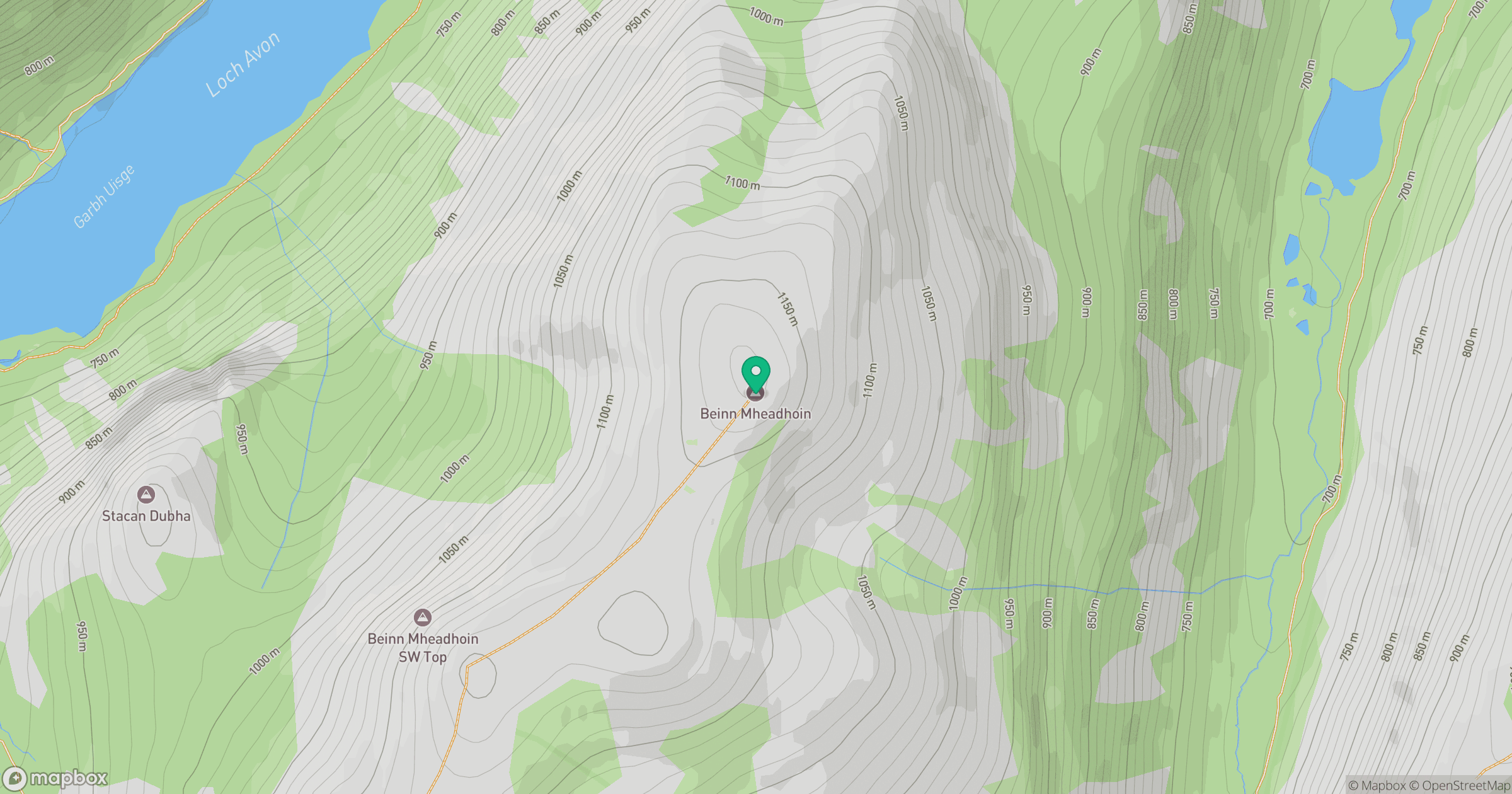 Beinn Mheadhoin location map