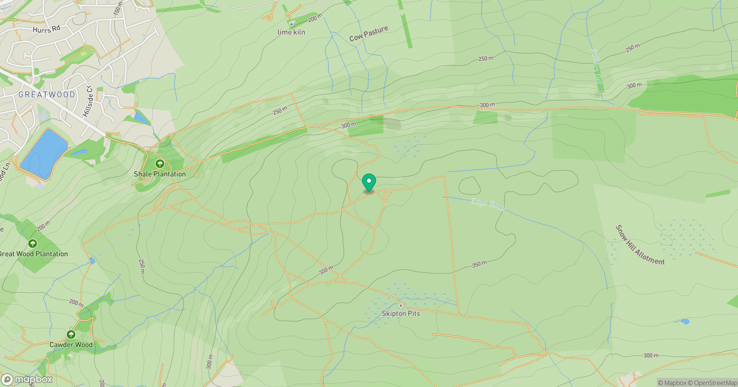 Skipton Moor location map