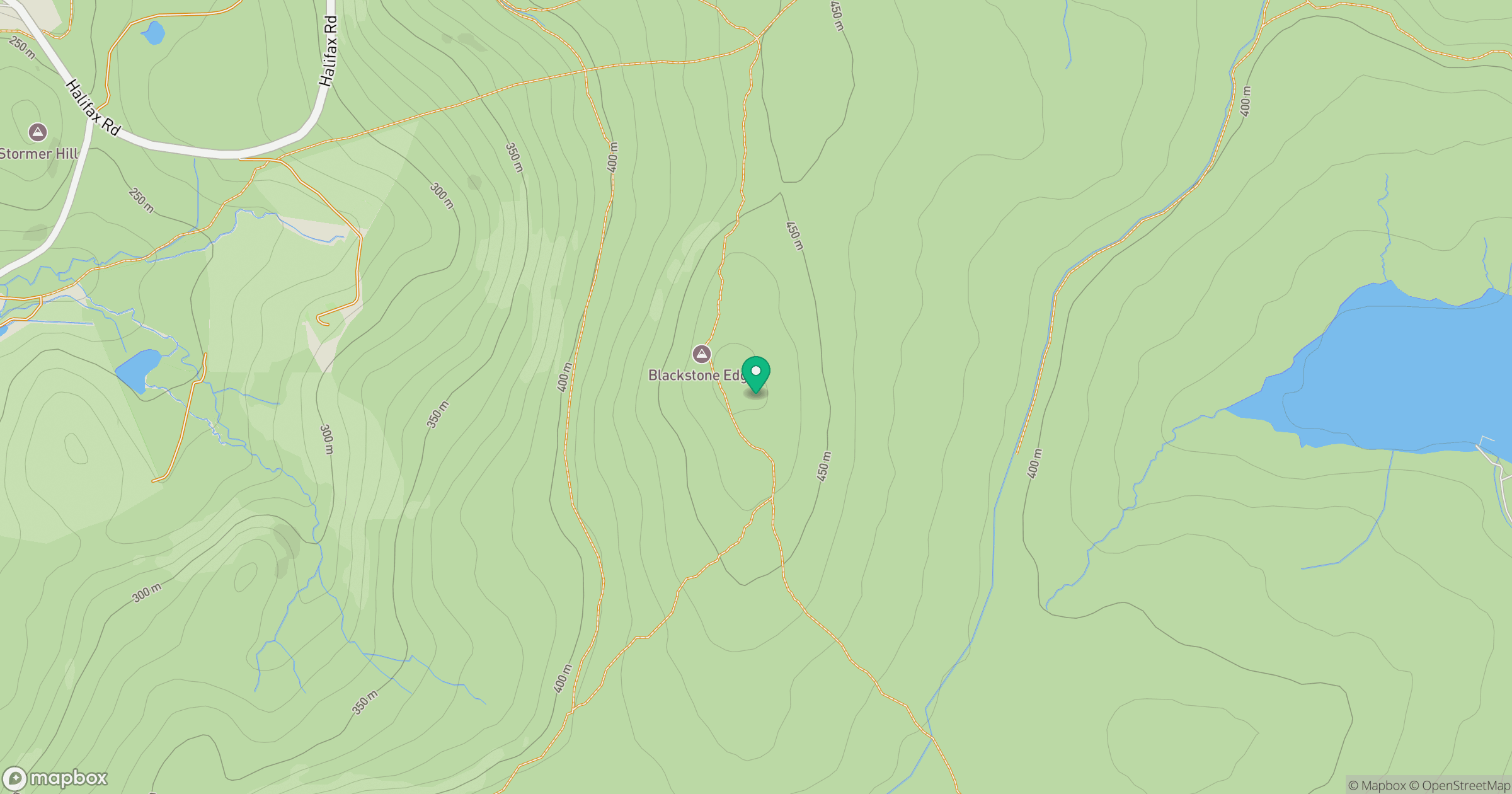 Blackstone Edge location map