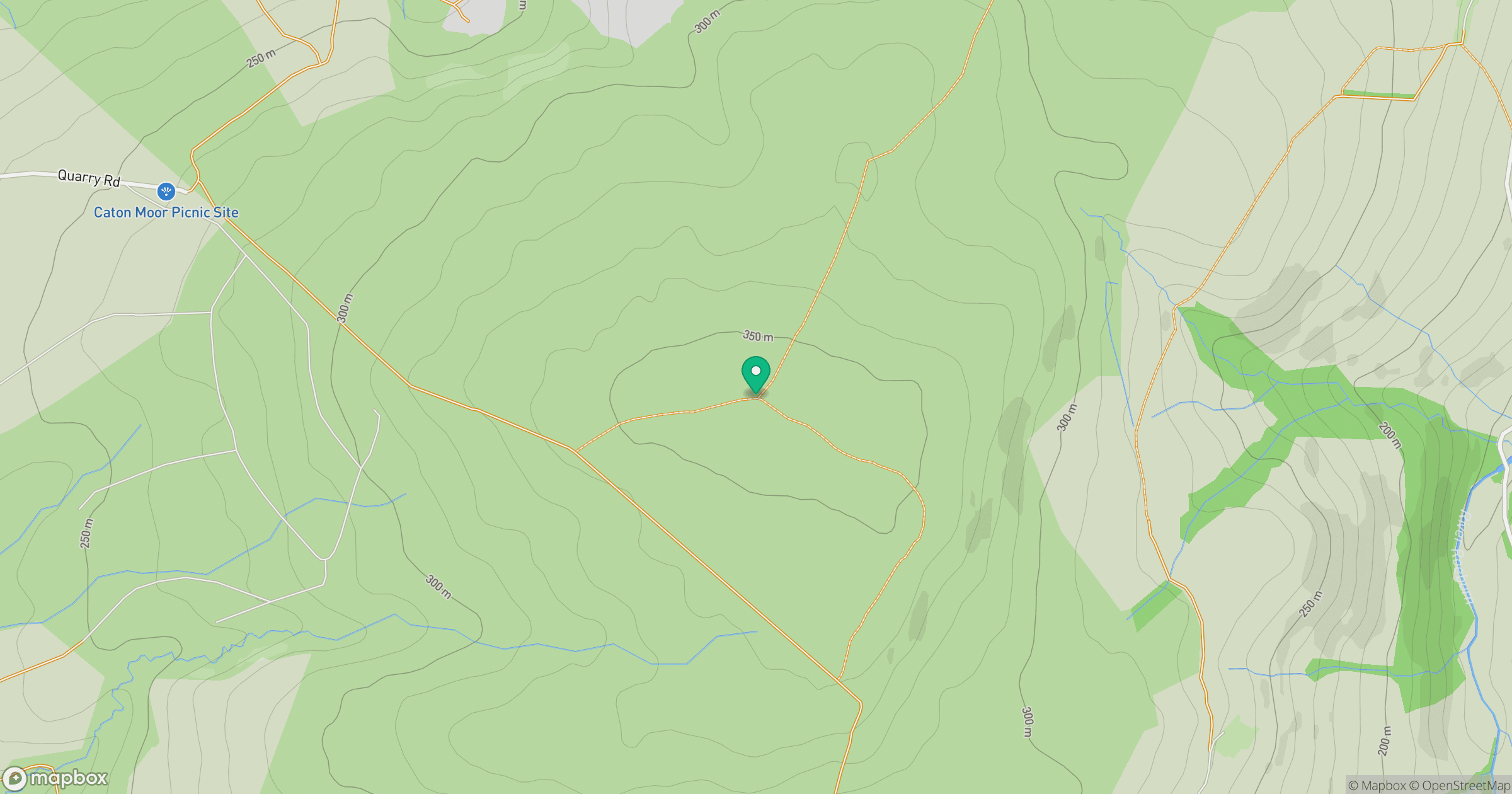 Caton Moor location map