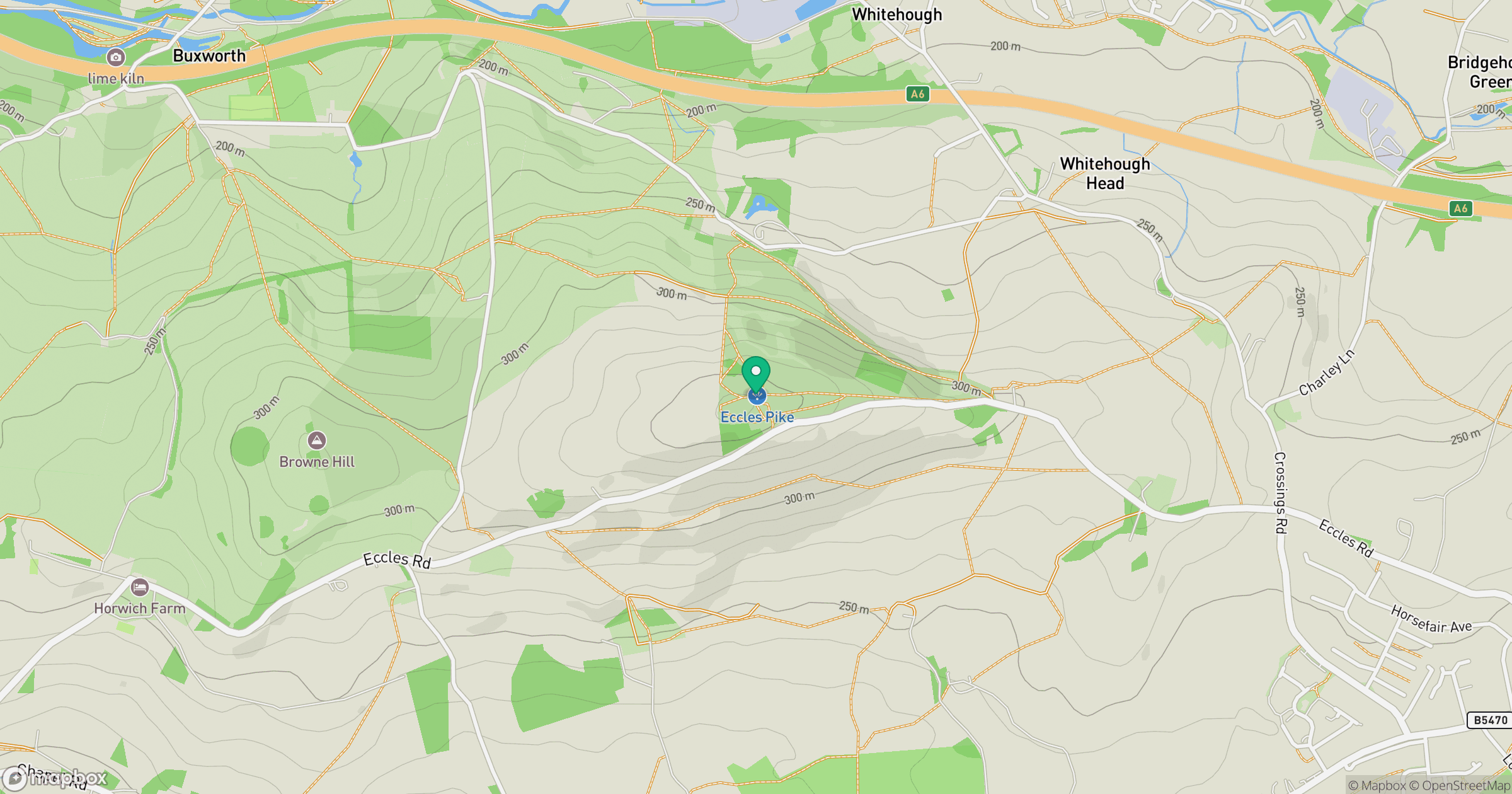 Eccles Pike location map