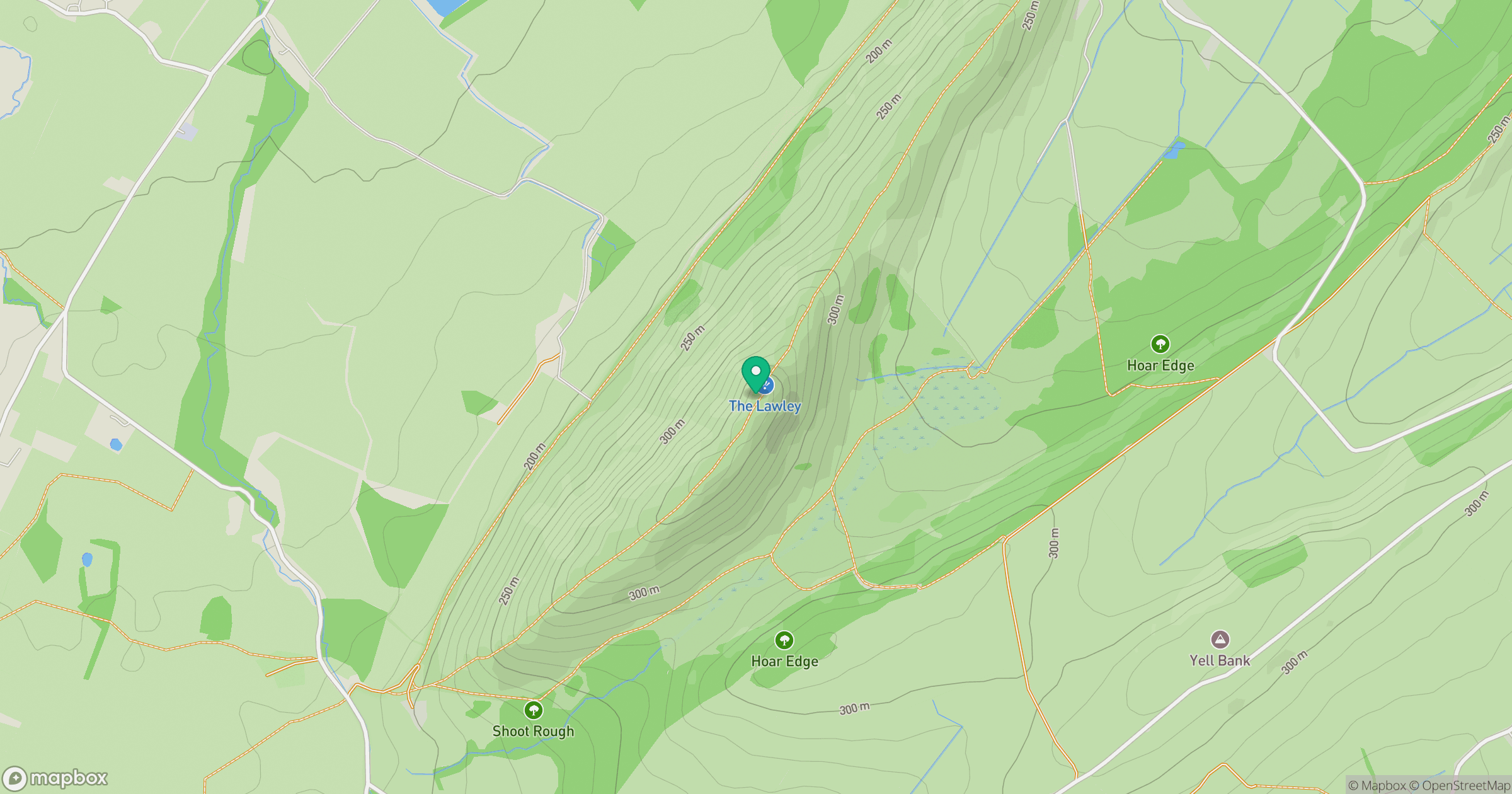 The Lawley location map