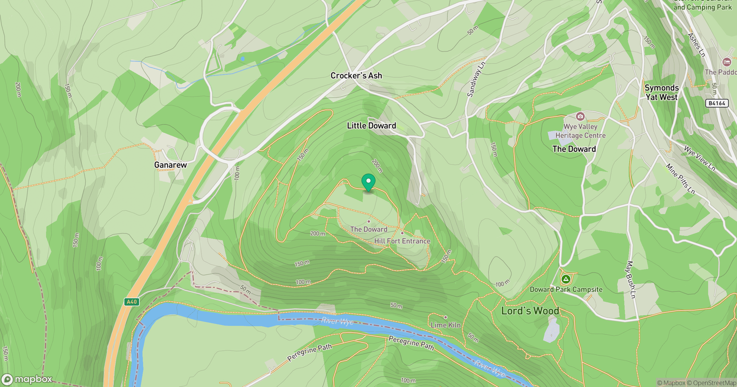 Little Doward location map