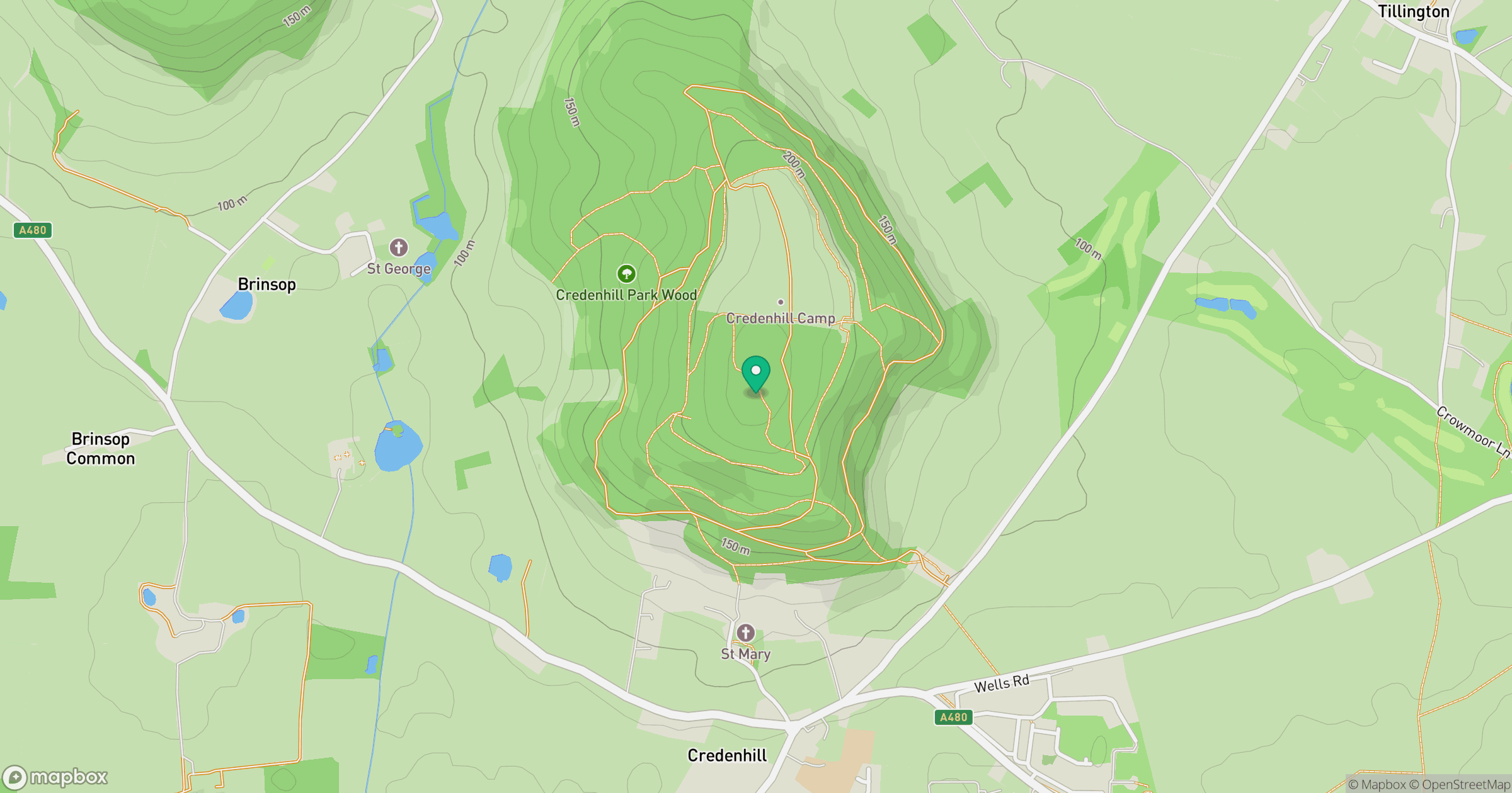 Credenhill location map