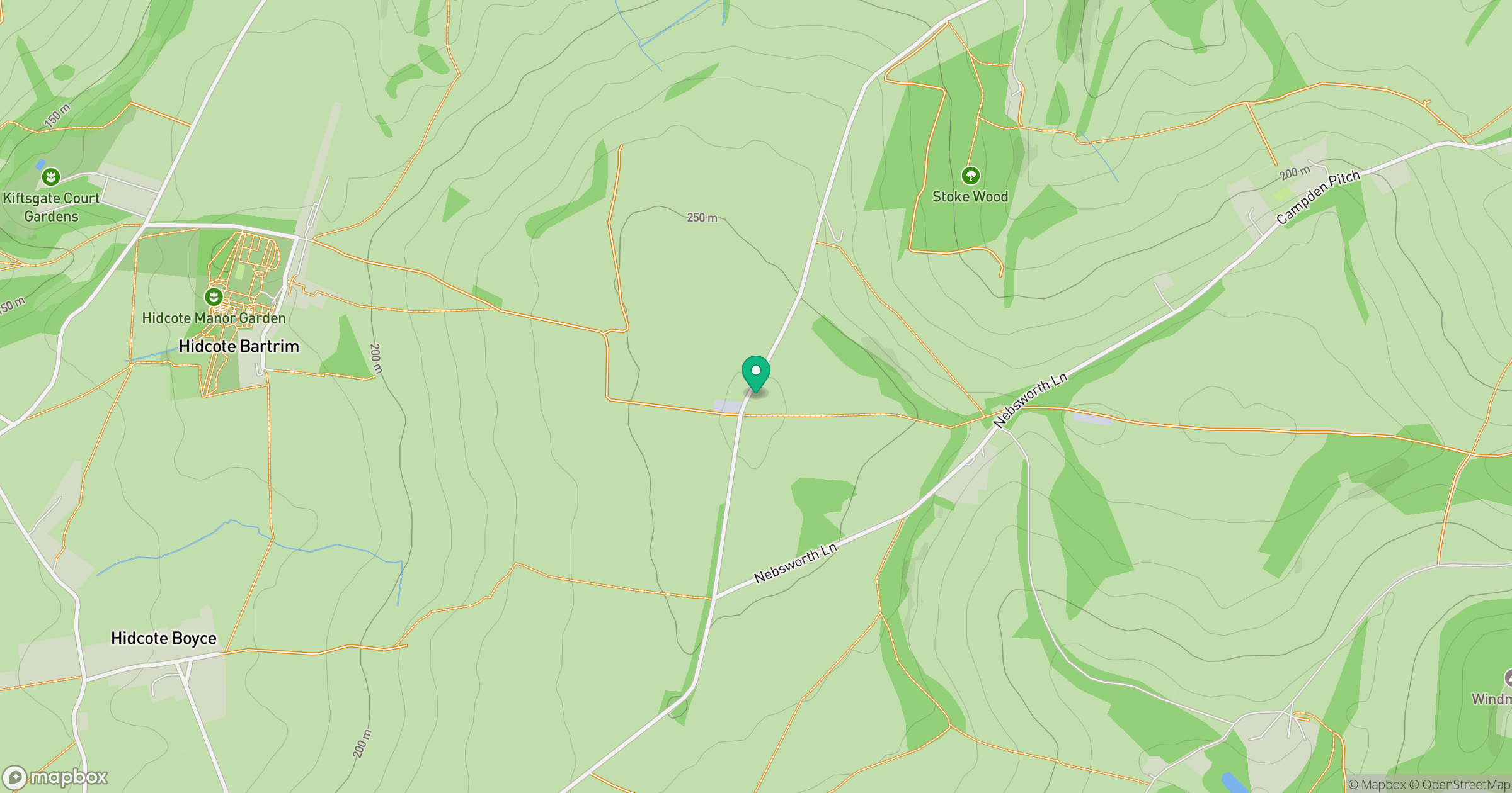 Ebrington Hill location map