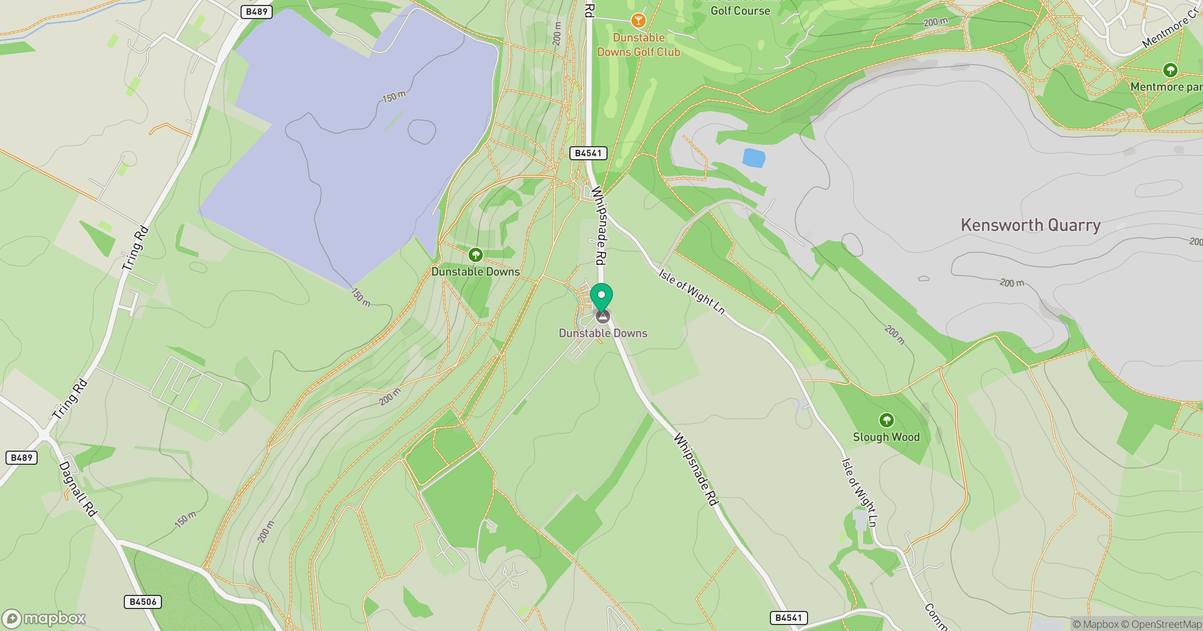 Dunstable Downs location map