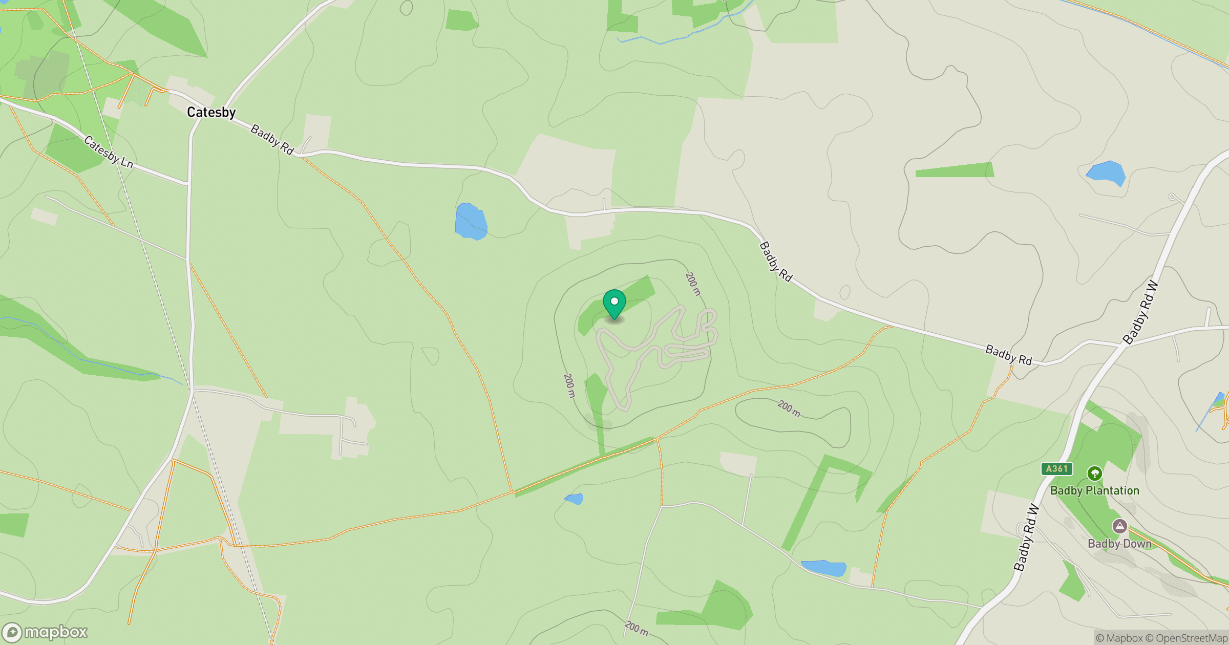 Arbury Hill location map