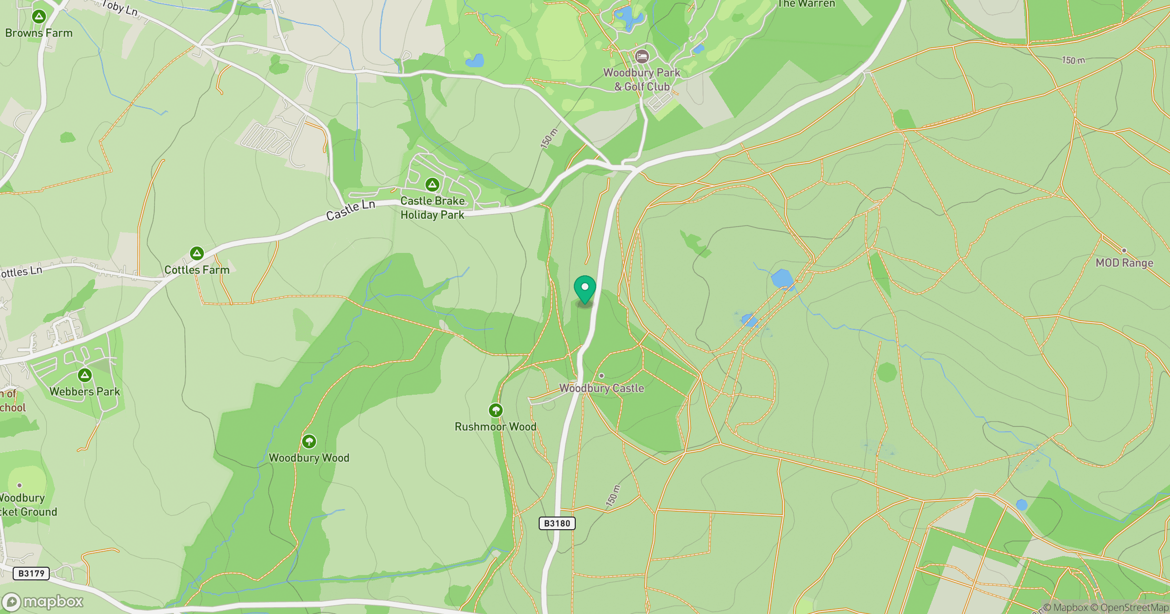 Woodbury Common location map