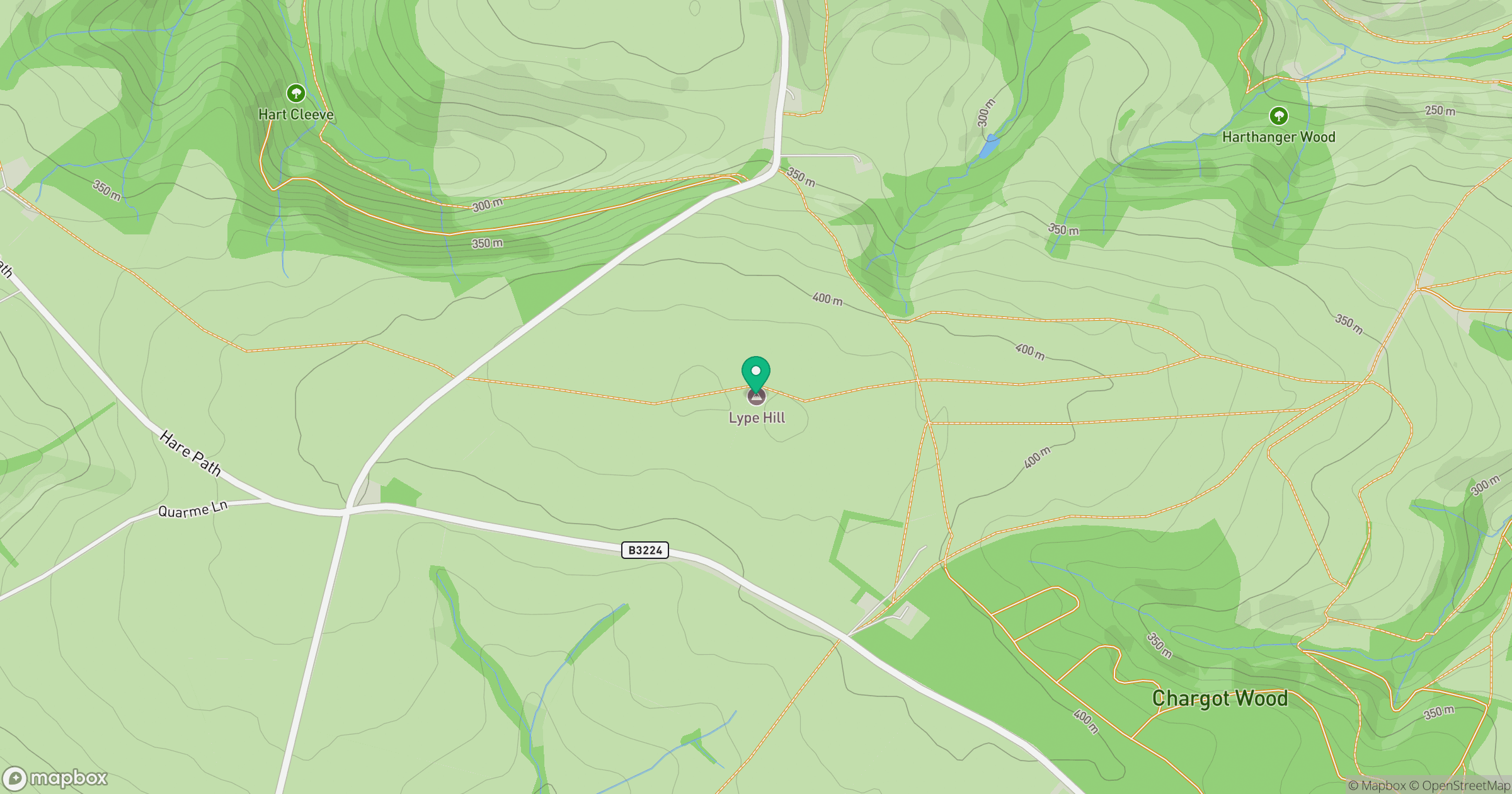 Lype Hill location map