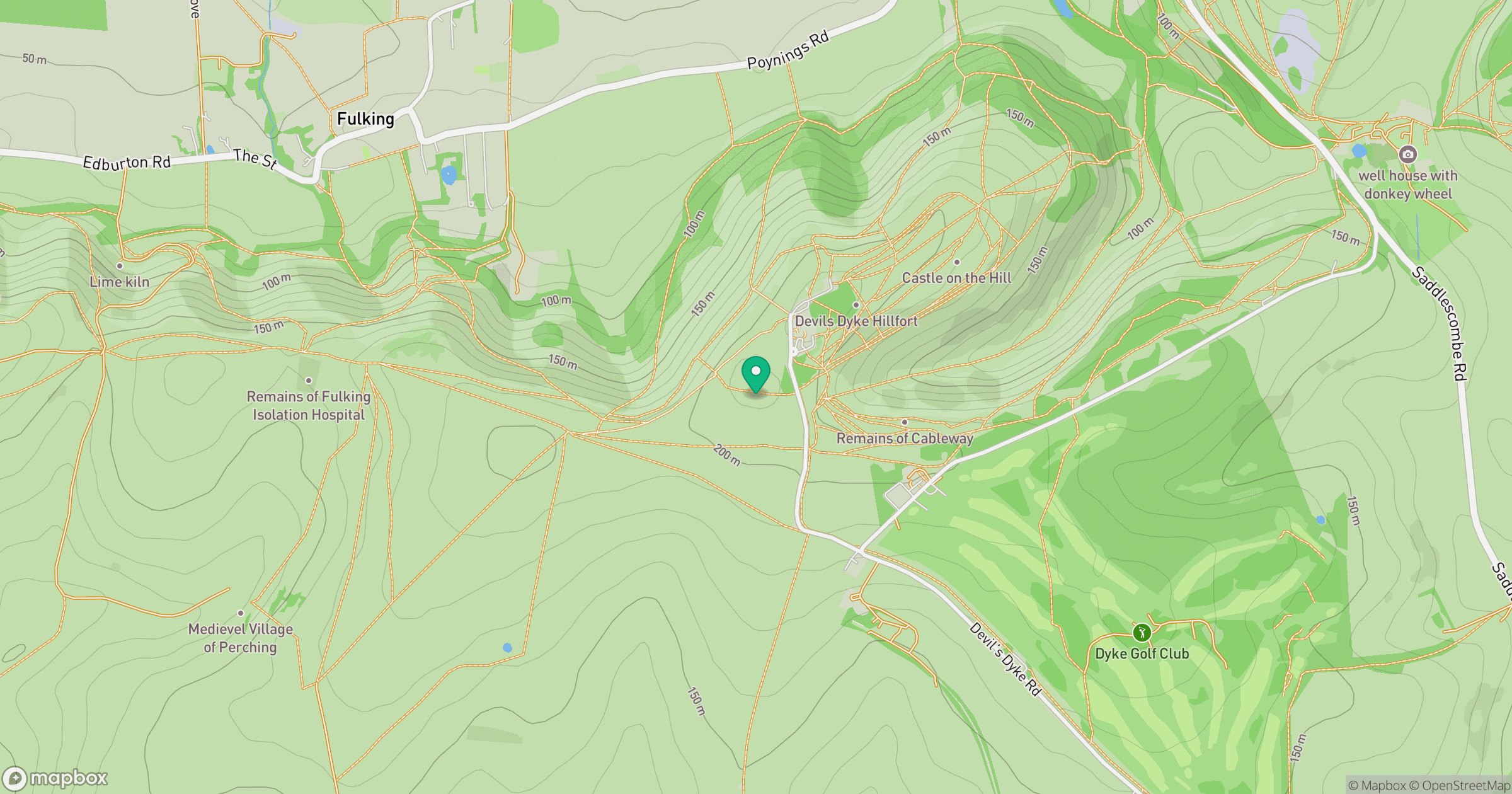 Devil's Dyke location map