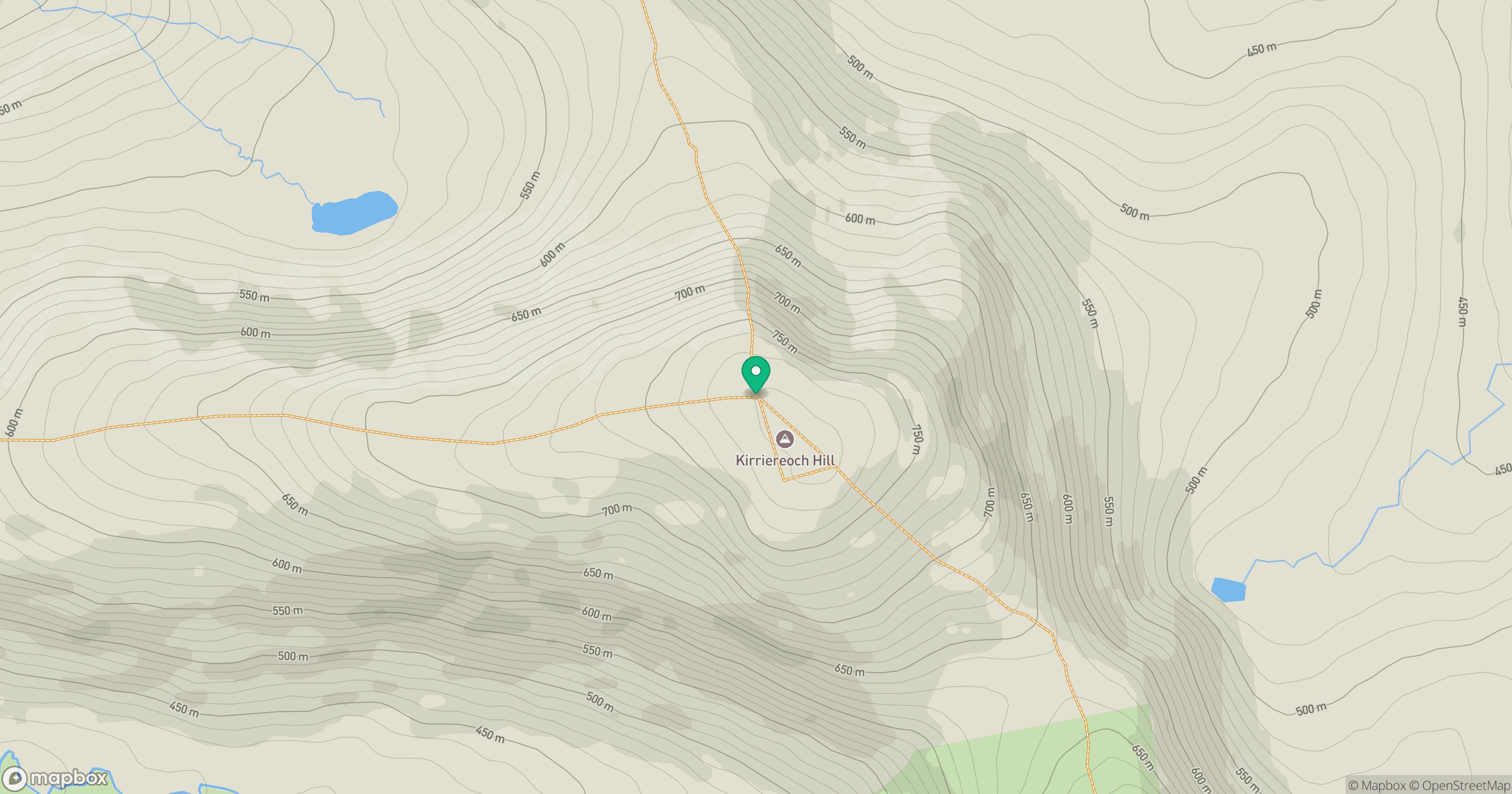 Kirriereoch Hill (boundary) location map