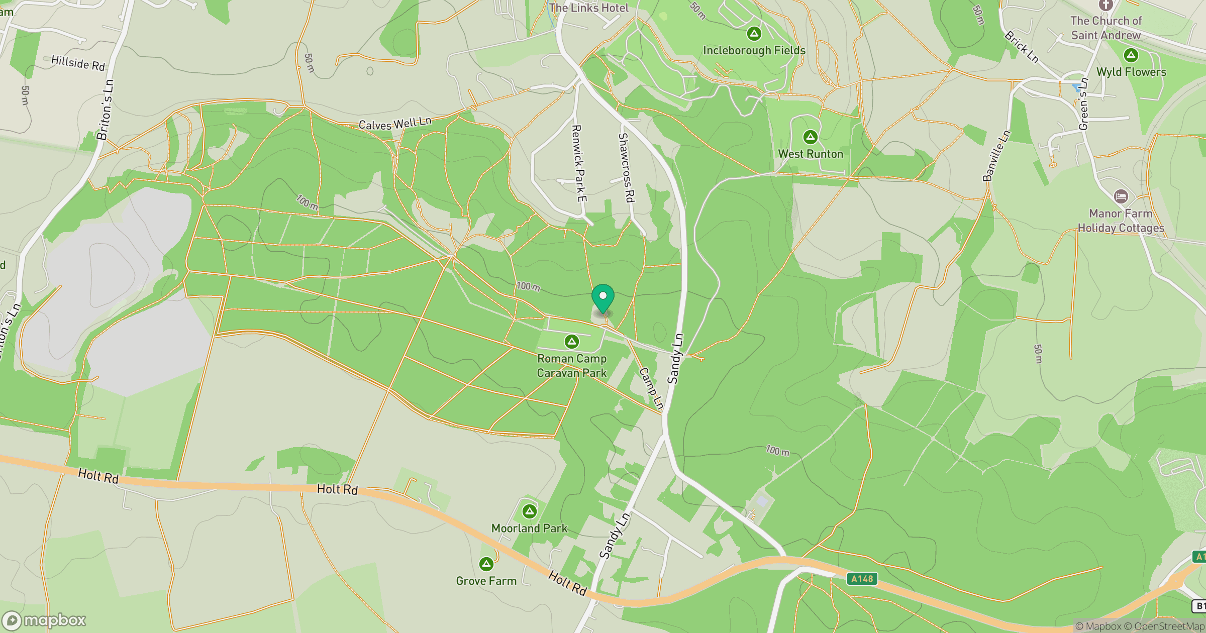 Beacon Hill location map