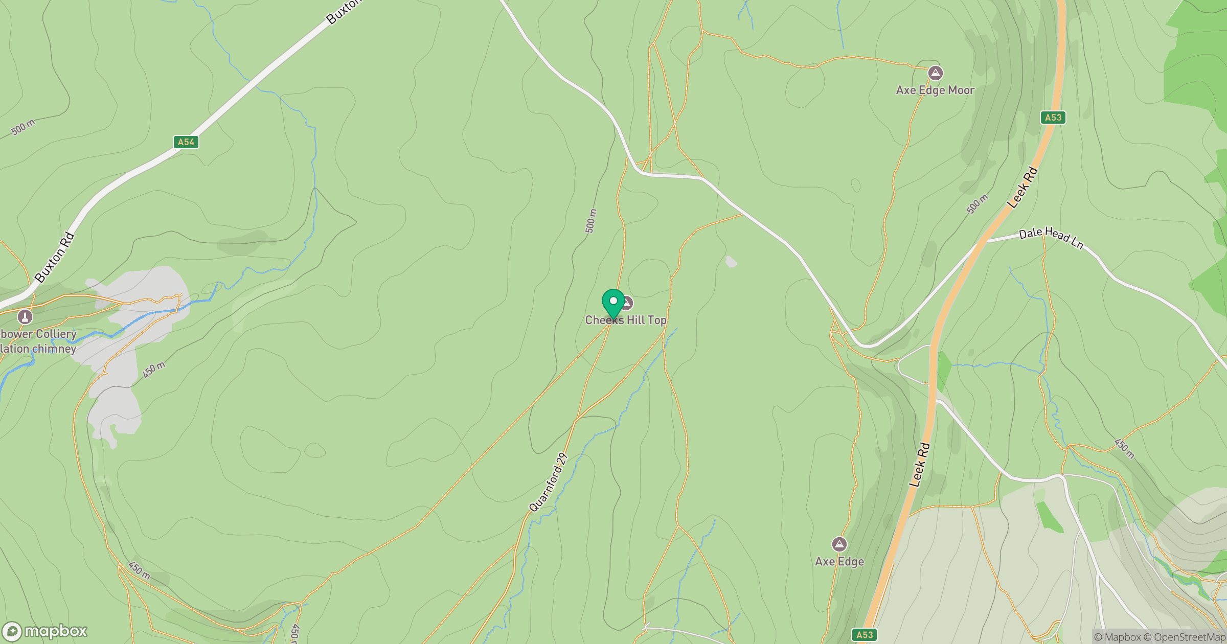 Cheeks Hill (boundary) location map