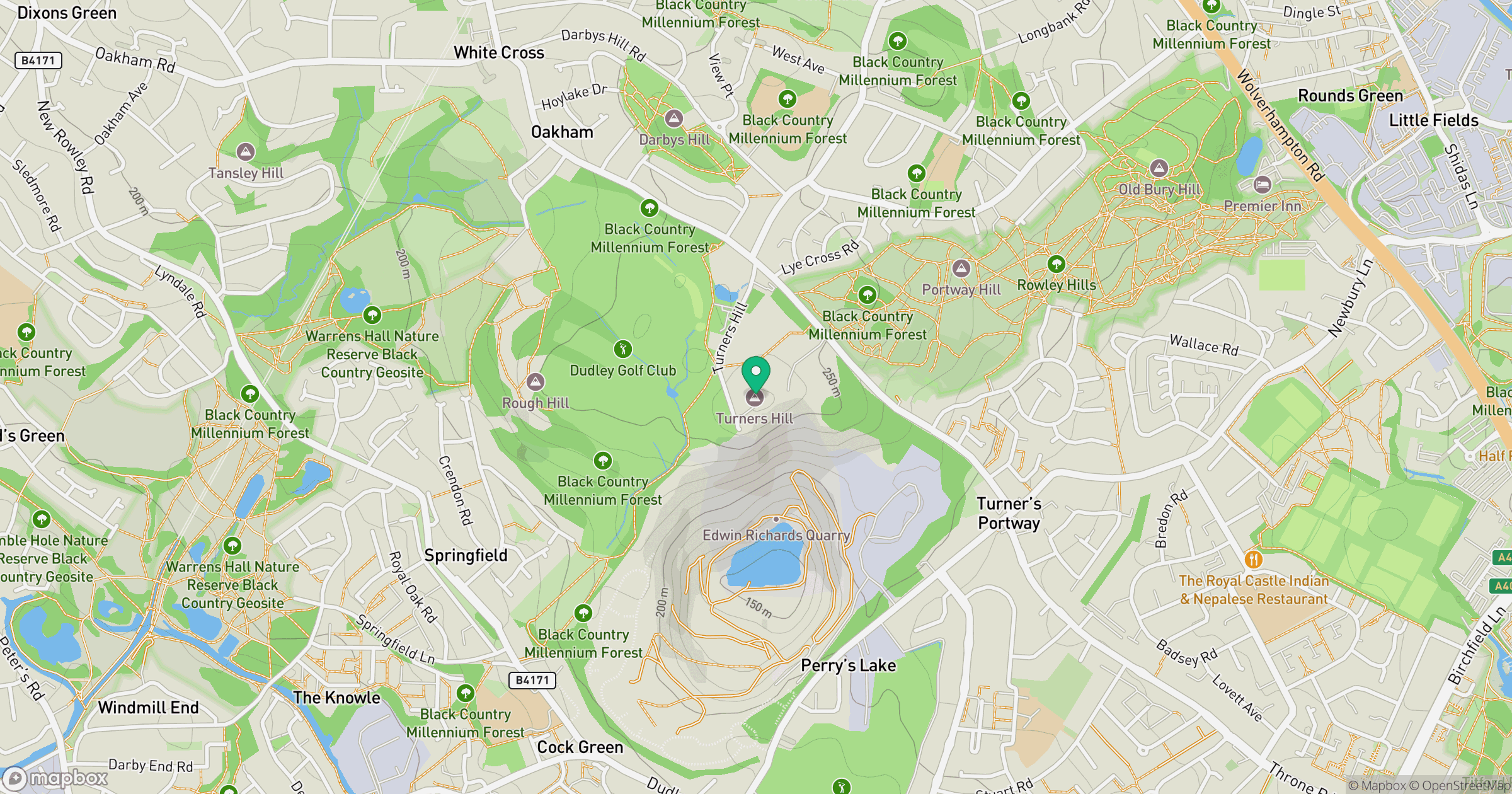 Turner's Hill location map