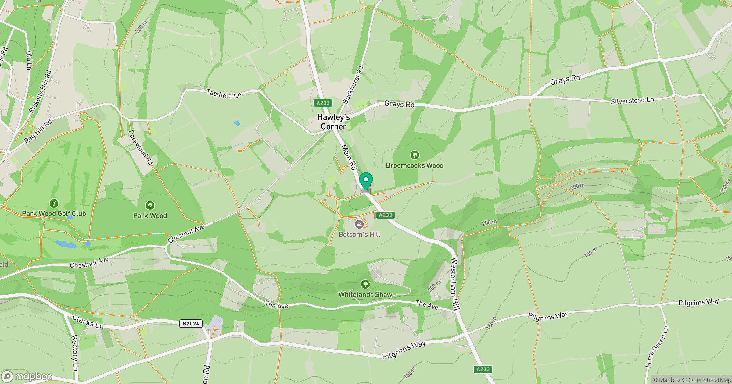 Westerham Heights location map
