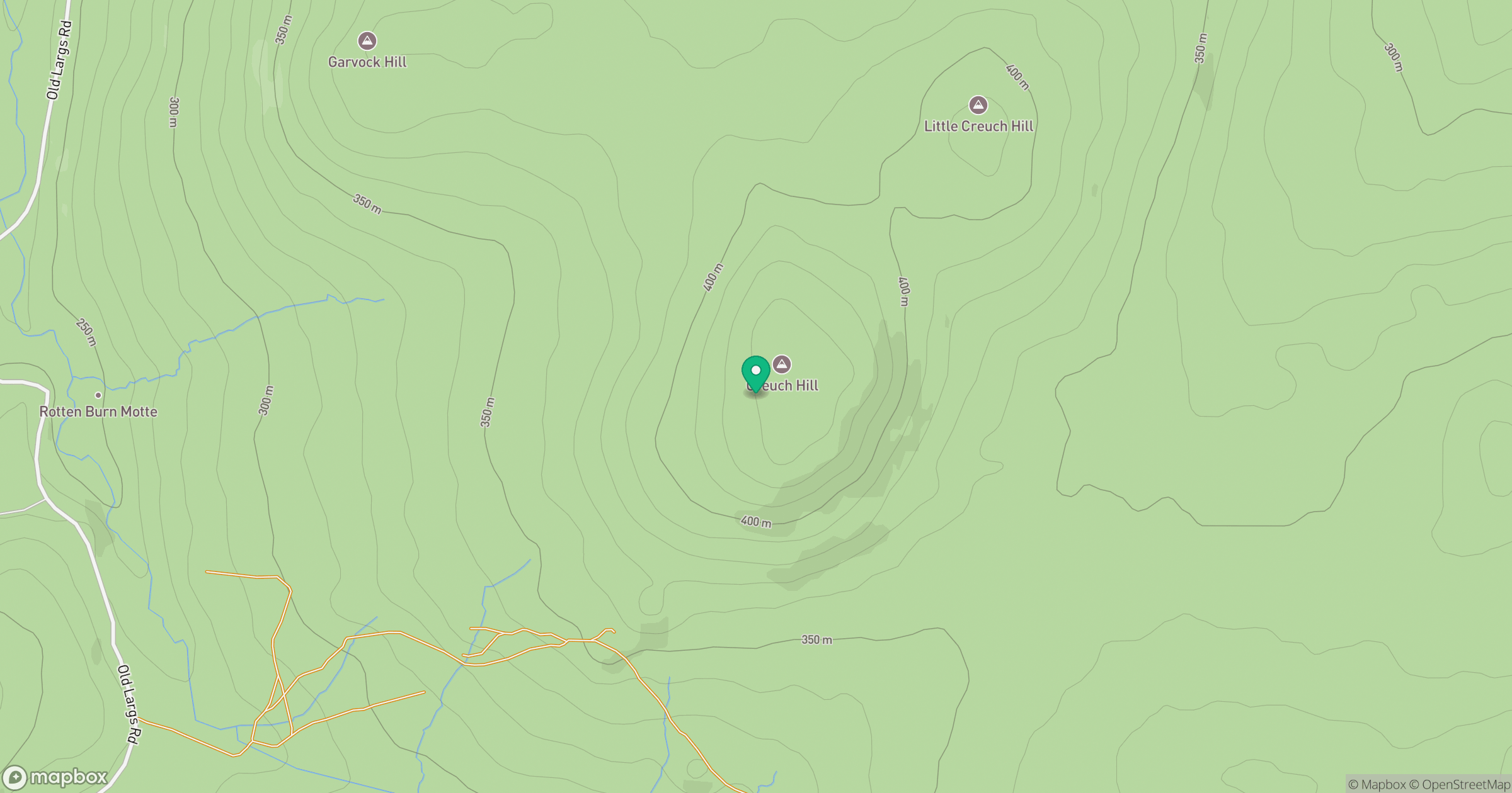 Creuch Hill location map