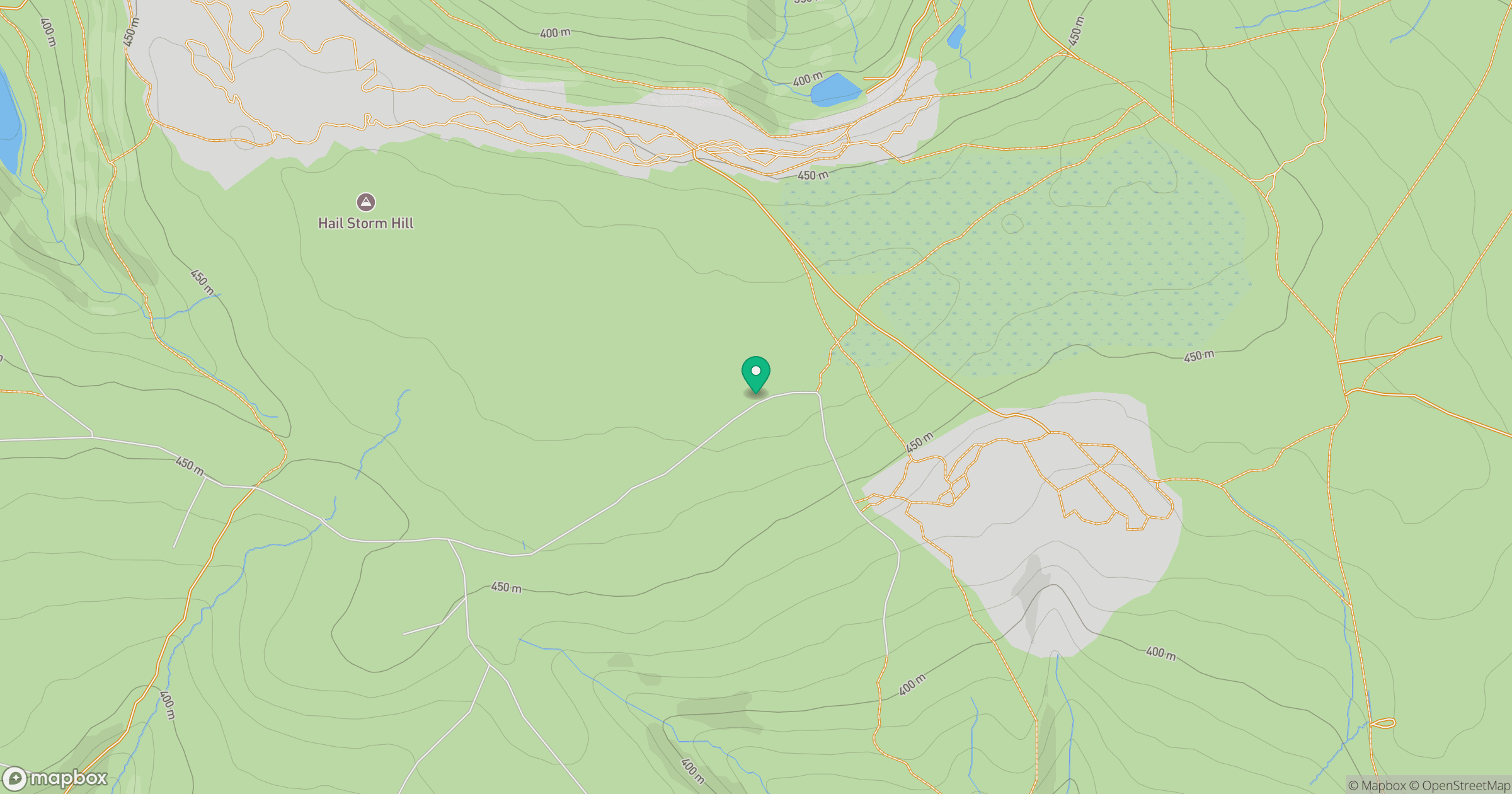 Hail Storm Hill (boundary) location map