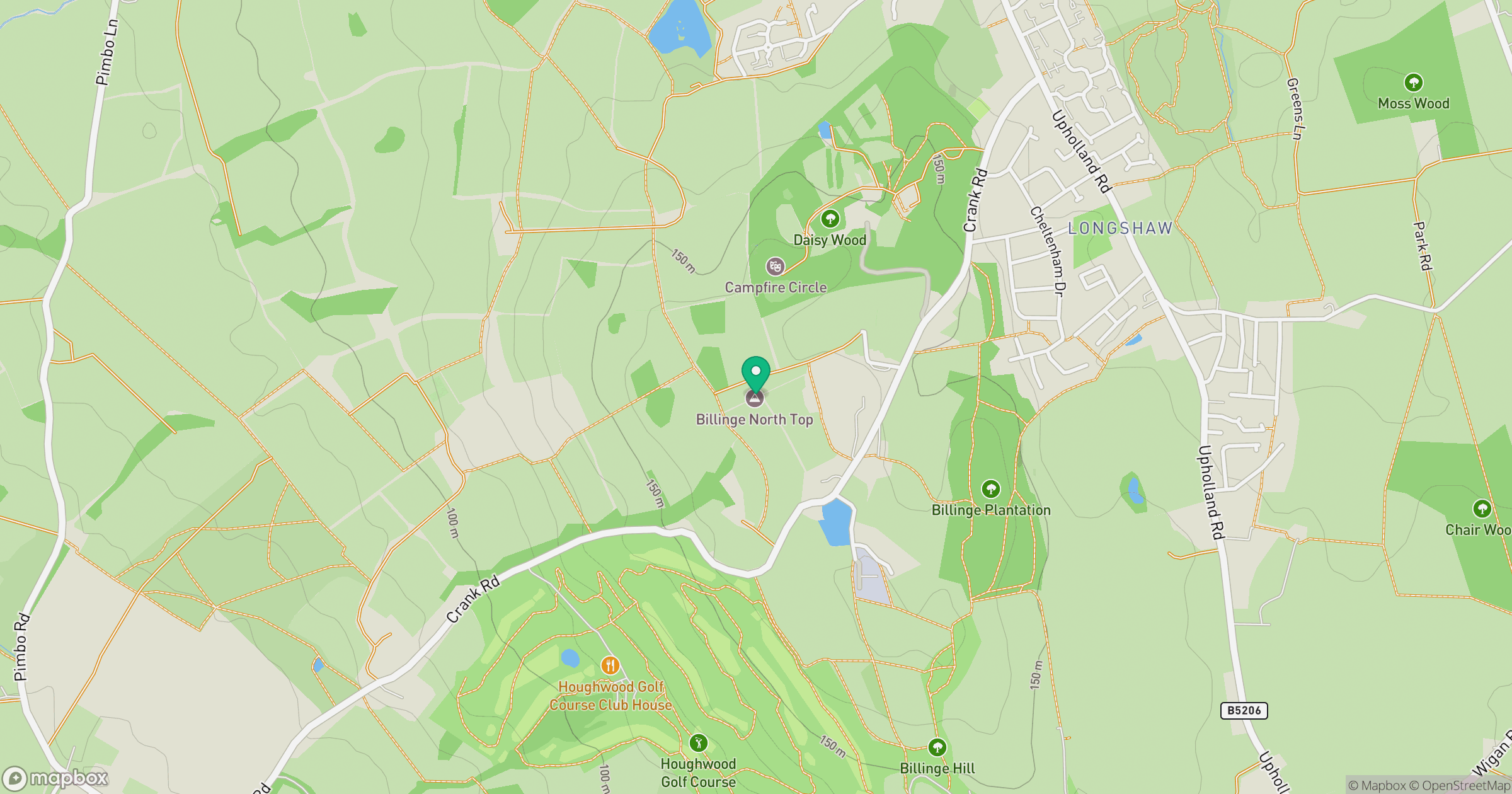Billinge Hill (N Top) location map