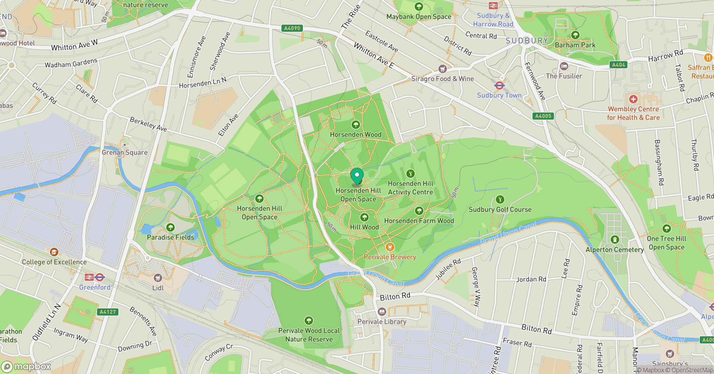 Horsenden Hill location map