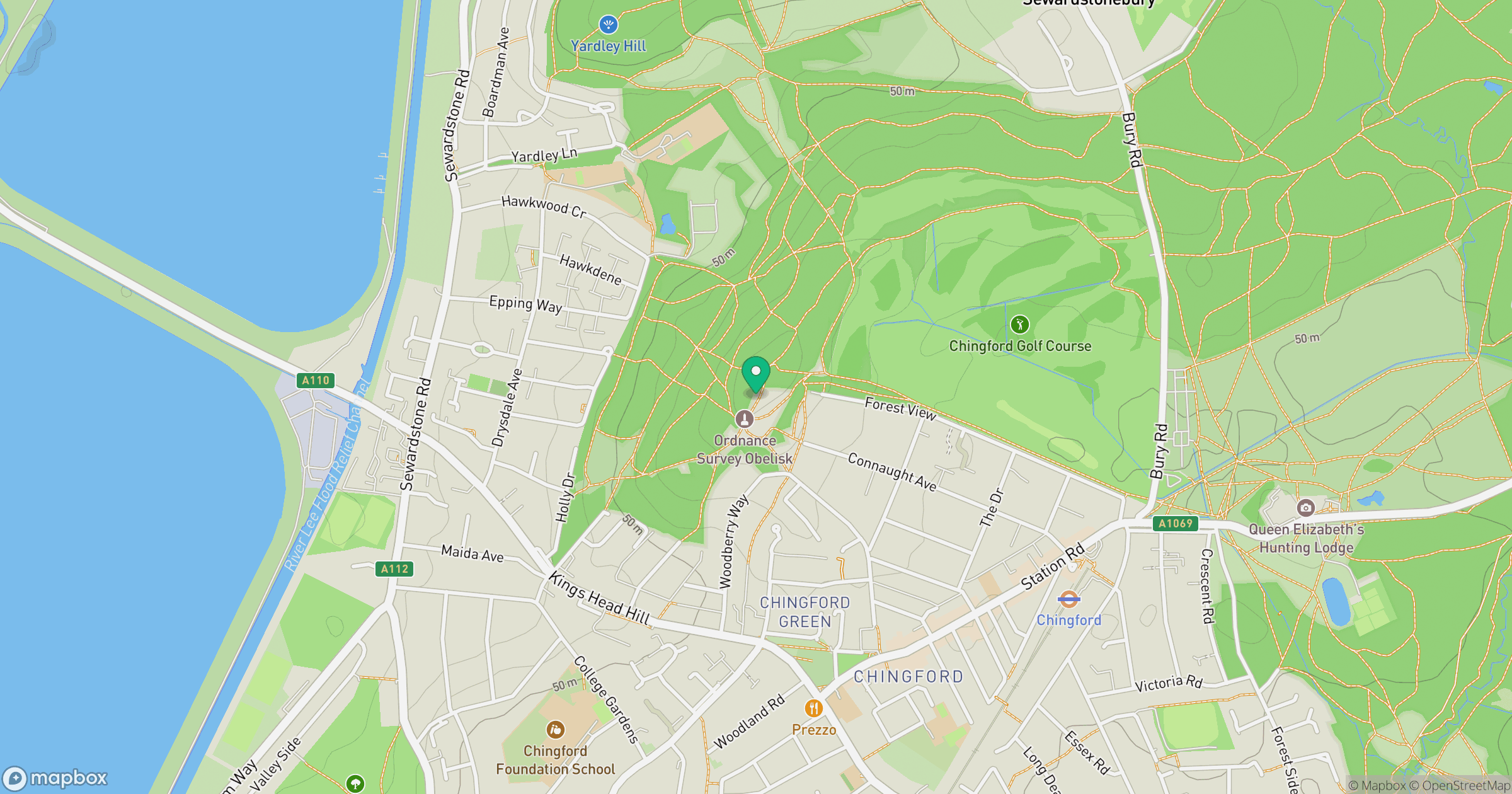 Pole Hill location map