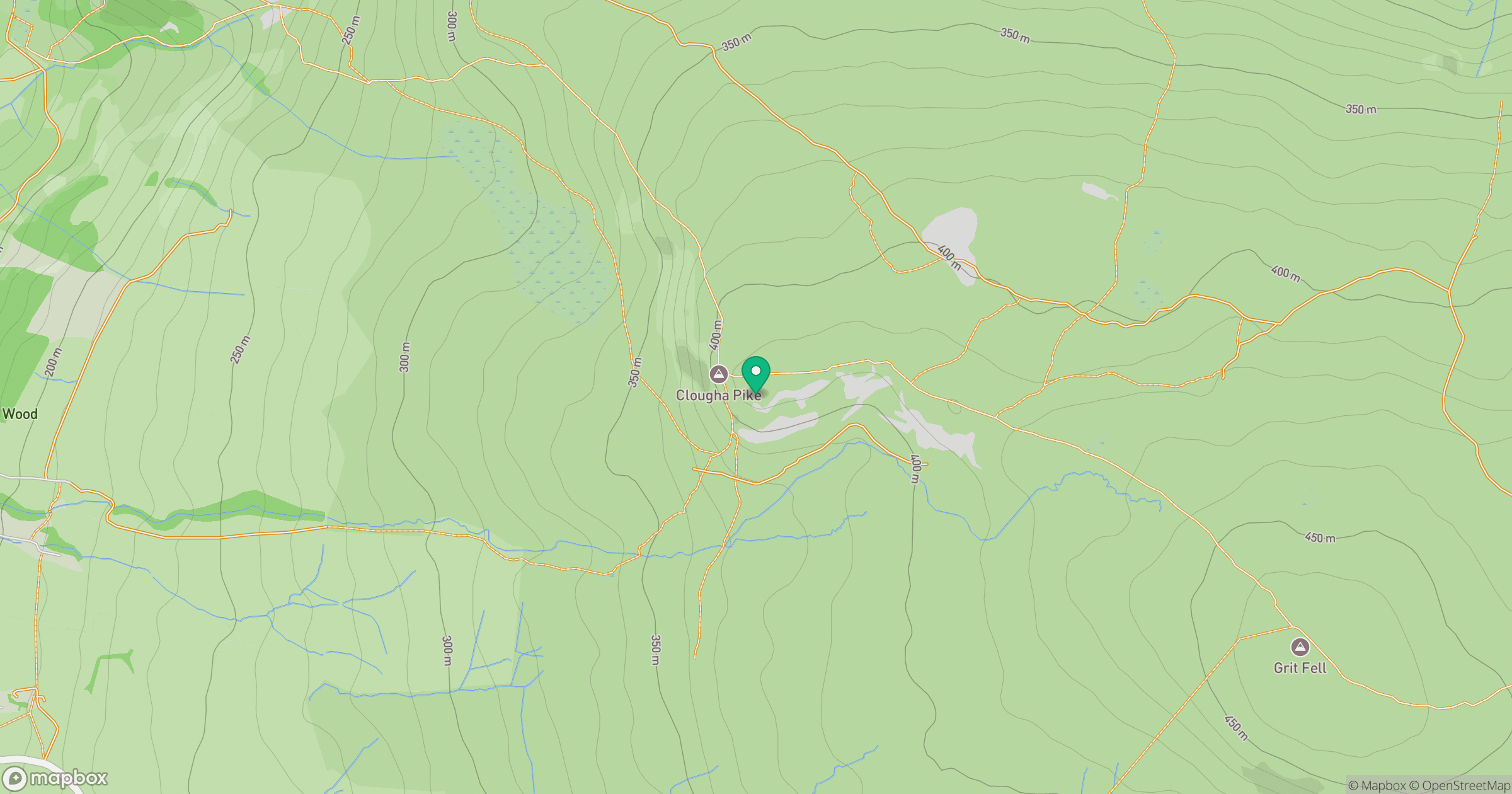 Clougha Pike location map