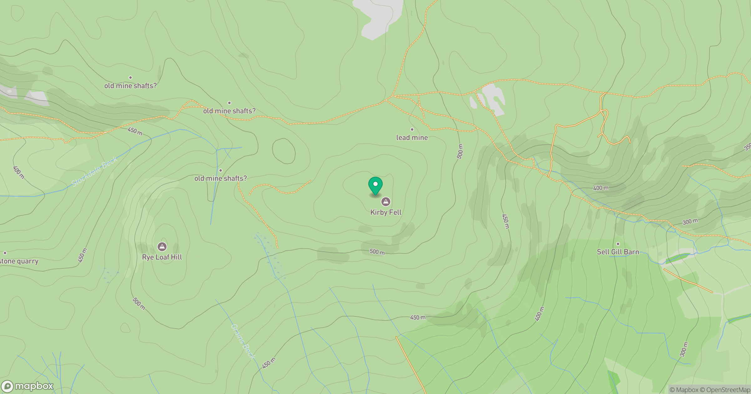 Kirkby Fell location map