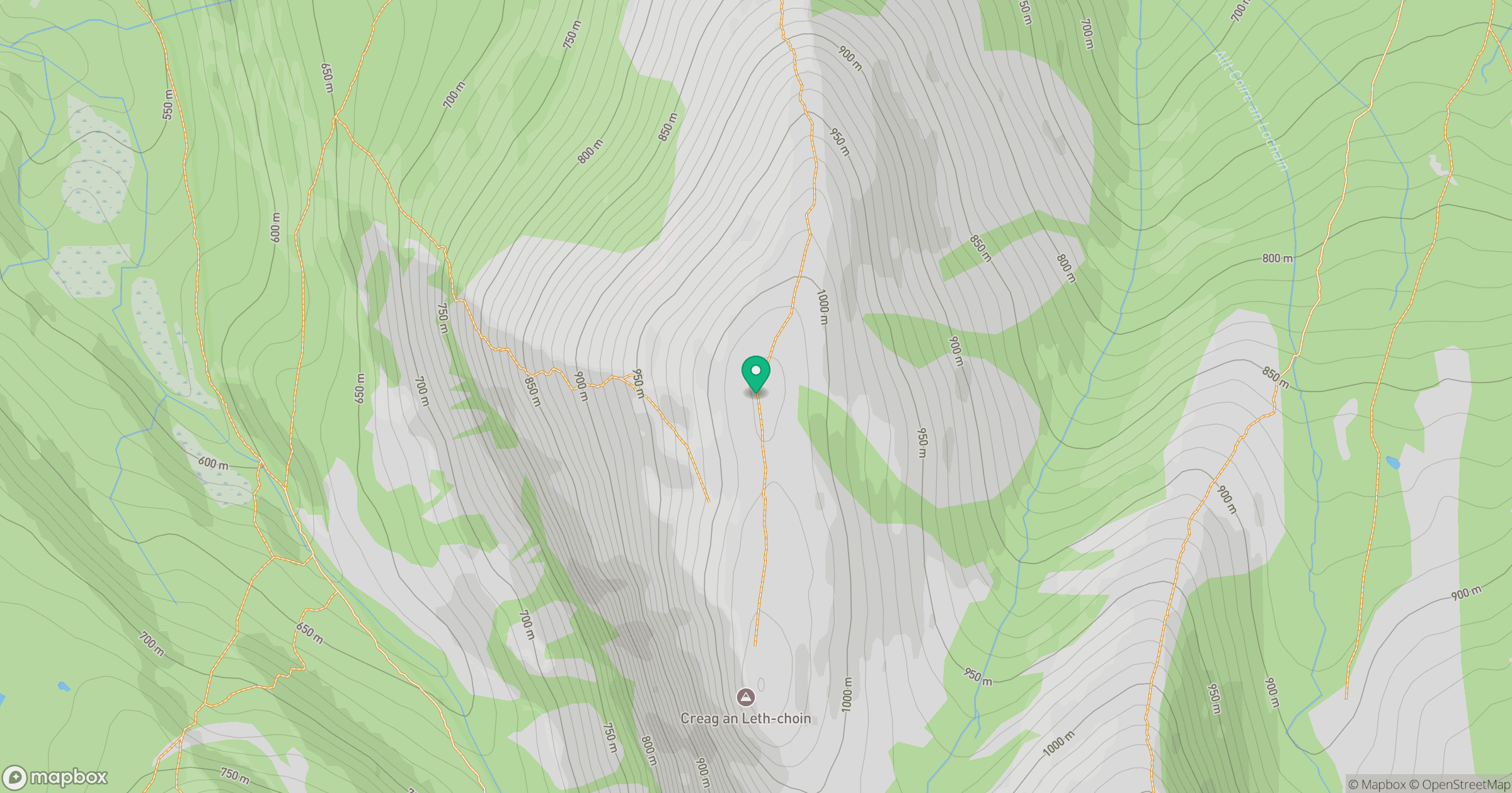 Creag an Leth-choin North Top location map