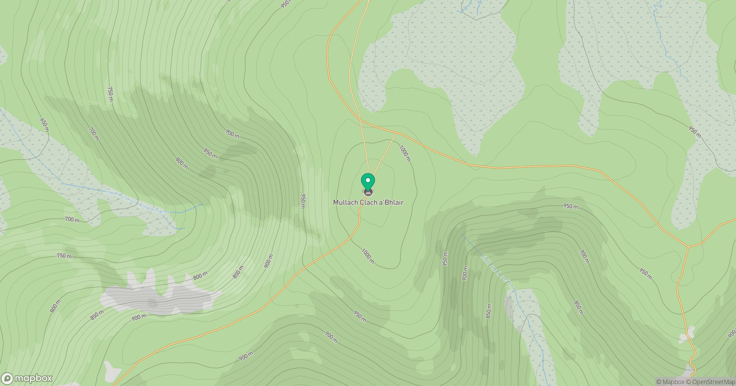 Mullach Clach a' Bhlair location map