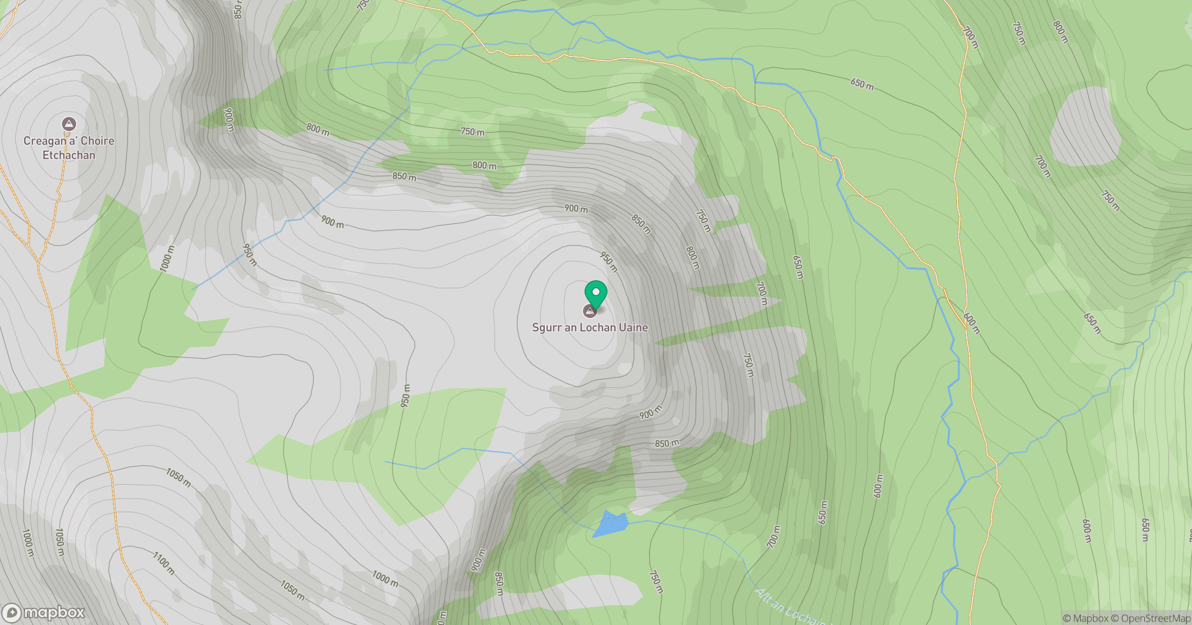 Sgurr an Lochan Uaine location map