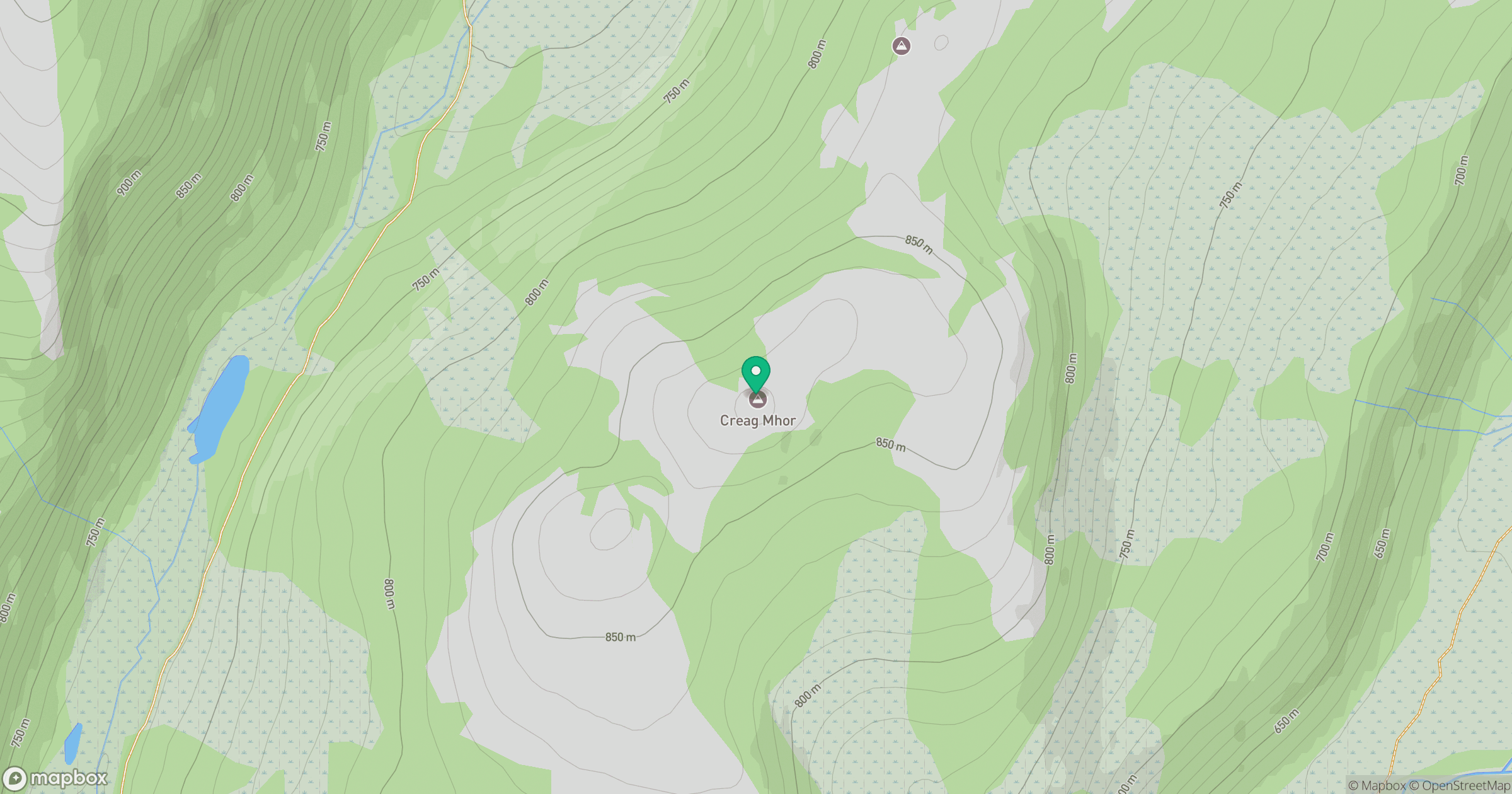 Creag Mhor location map