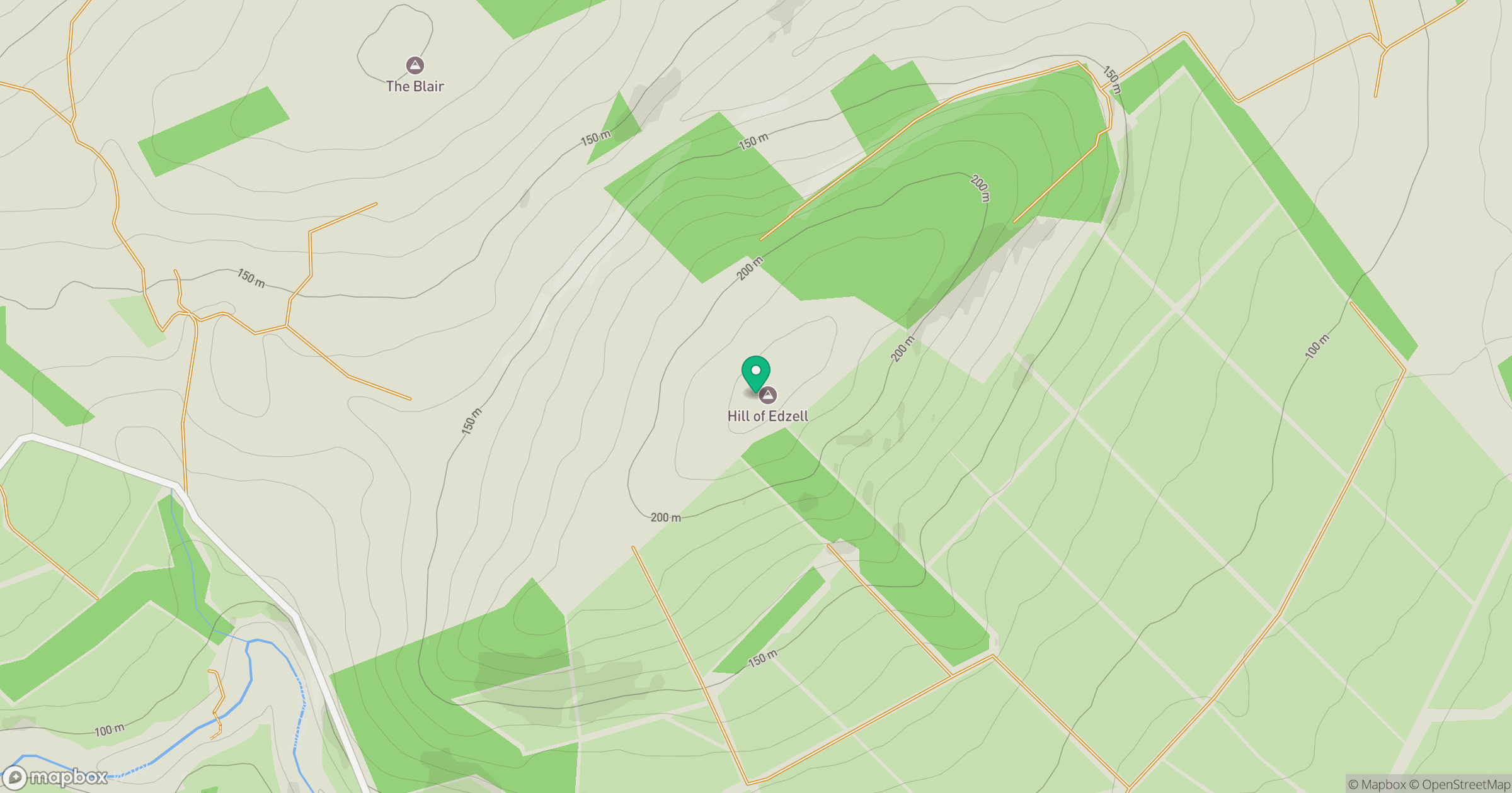 Hill of Edzell location map