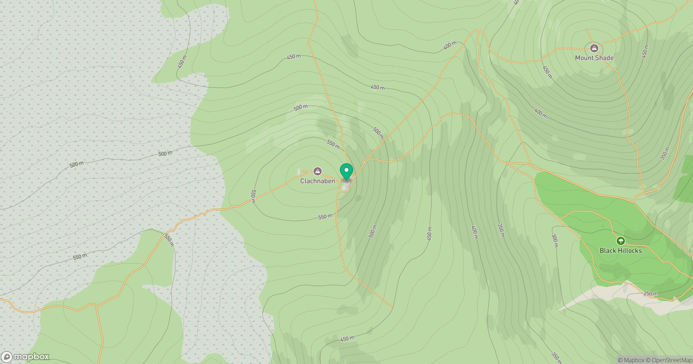 Clachnaben location map