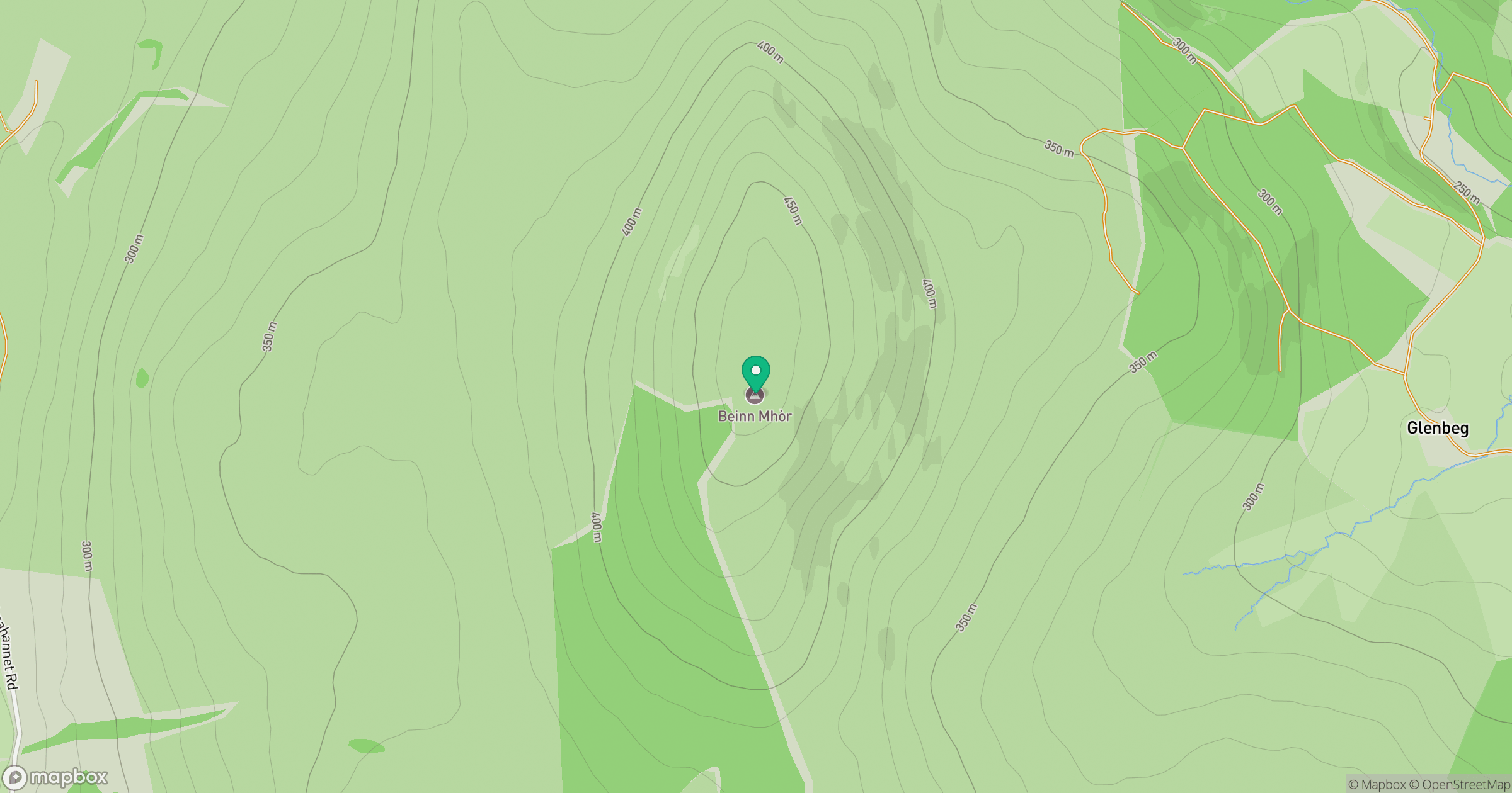 Beinn Mhor location map