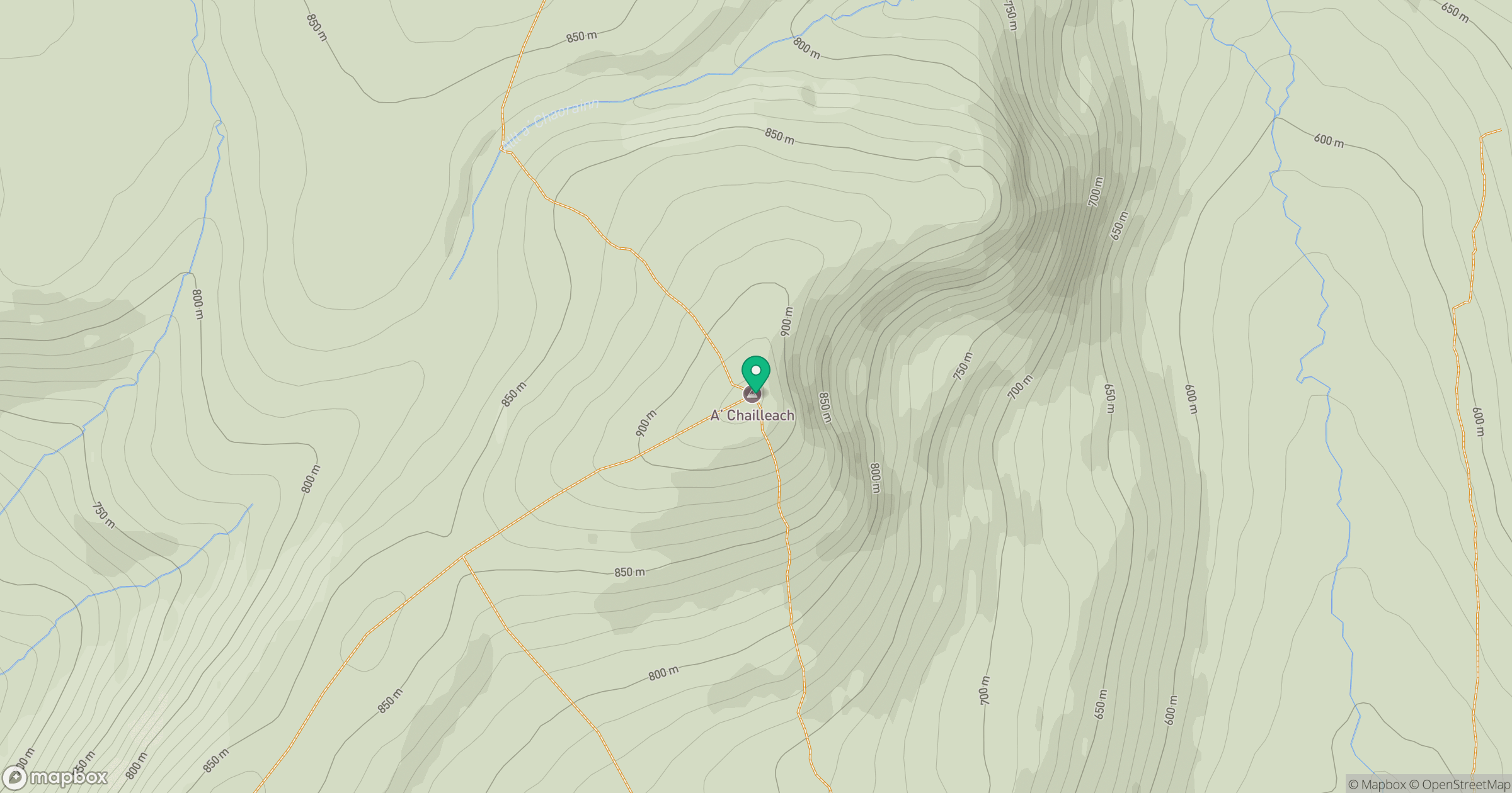A' Chailleach location map