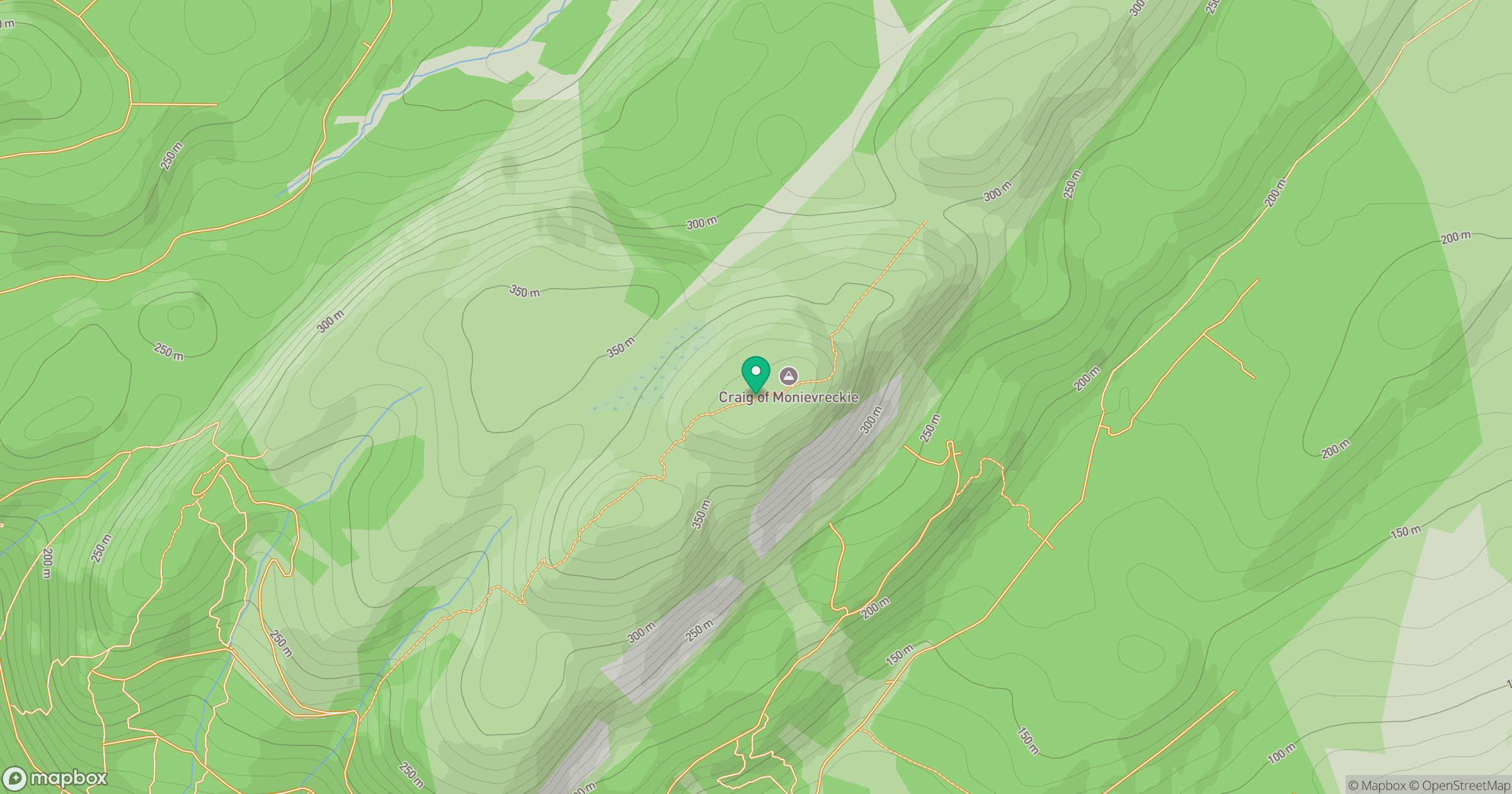 Craig of Monievreckie location map