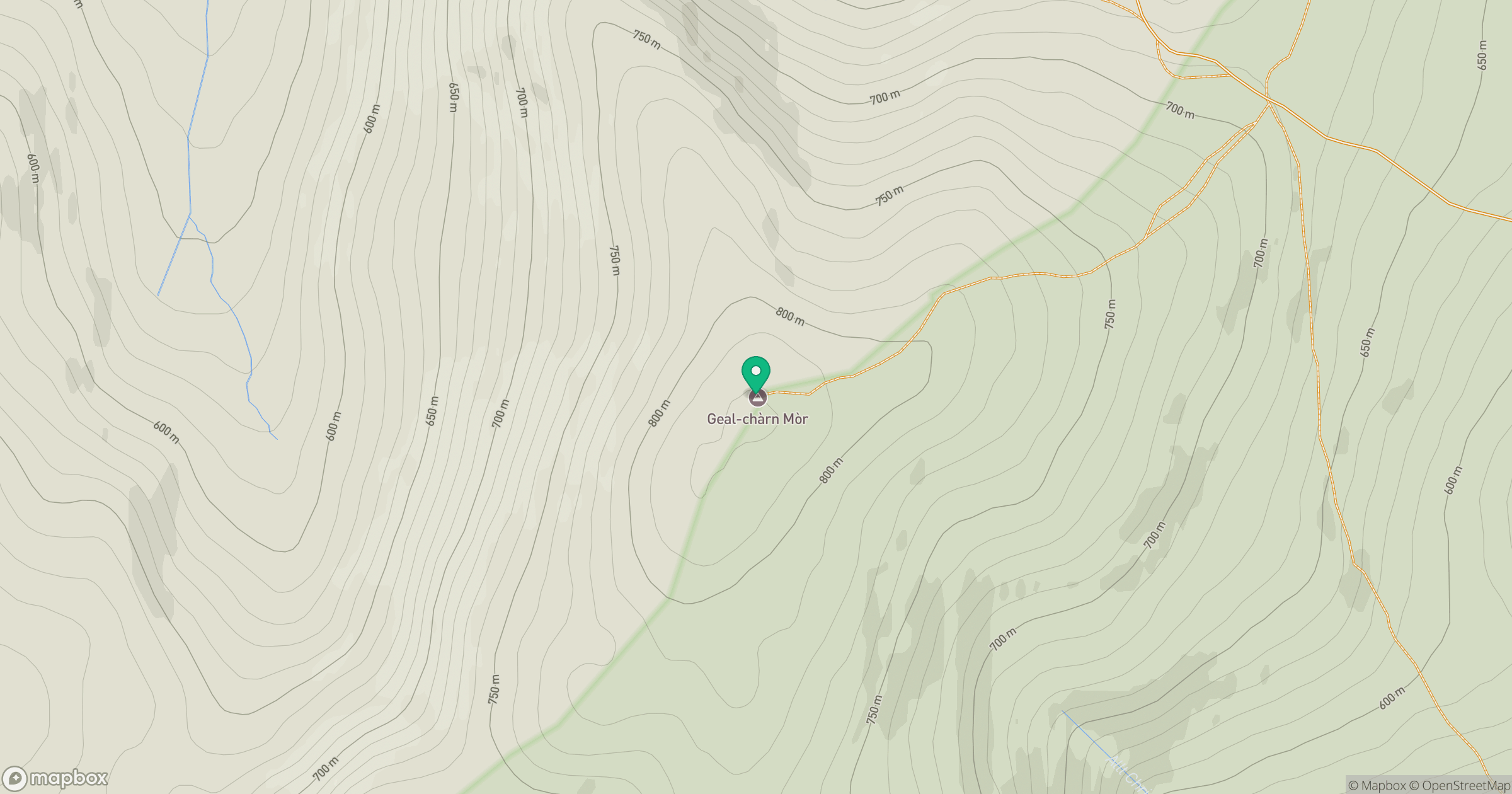 Geal-charn Mor location map