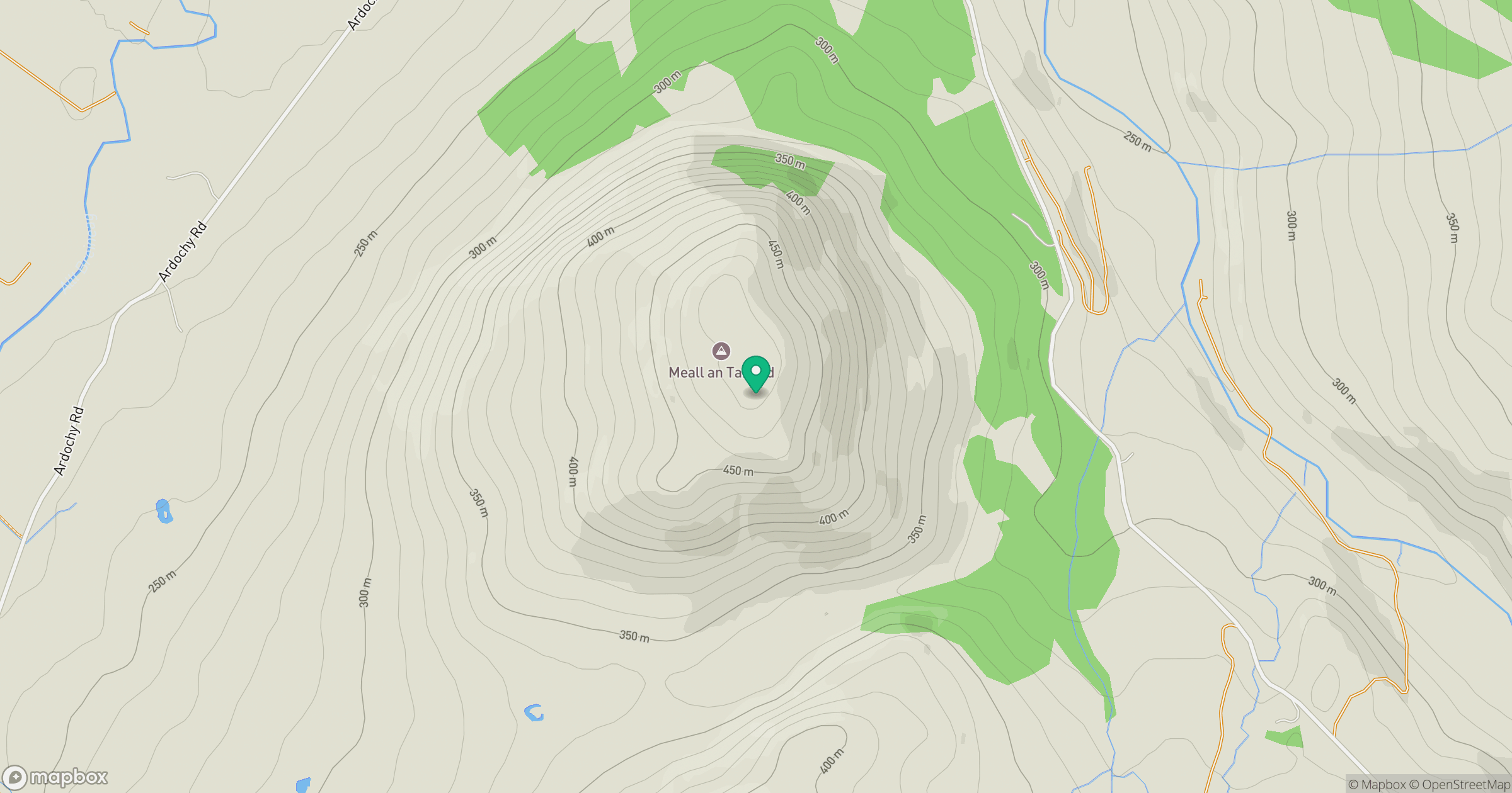 Meall an Tarsaid location map