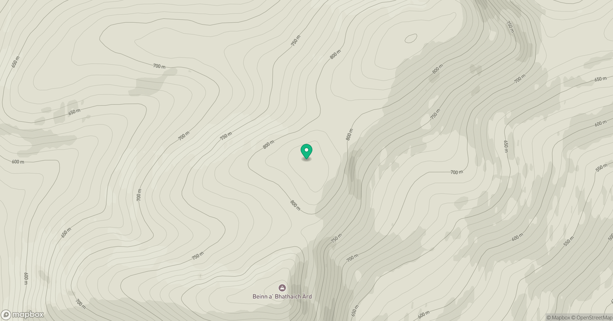 Sgurr a' Phollain South Top location map