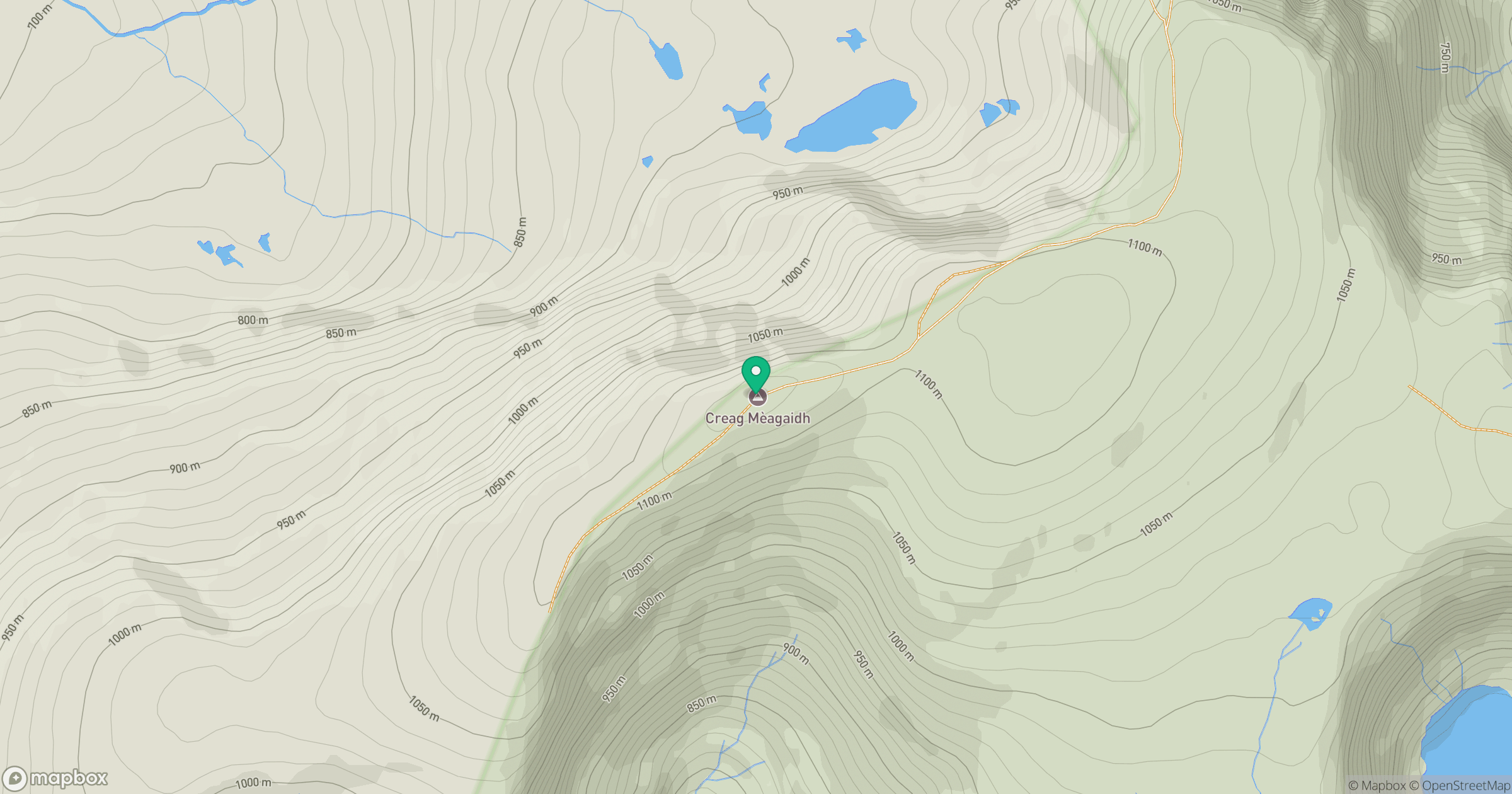 Creag Meagaidh location map