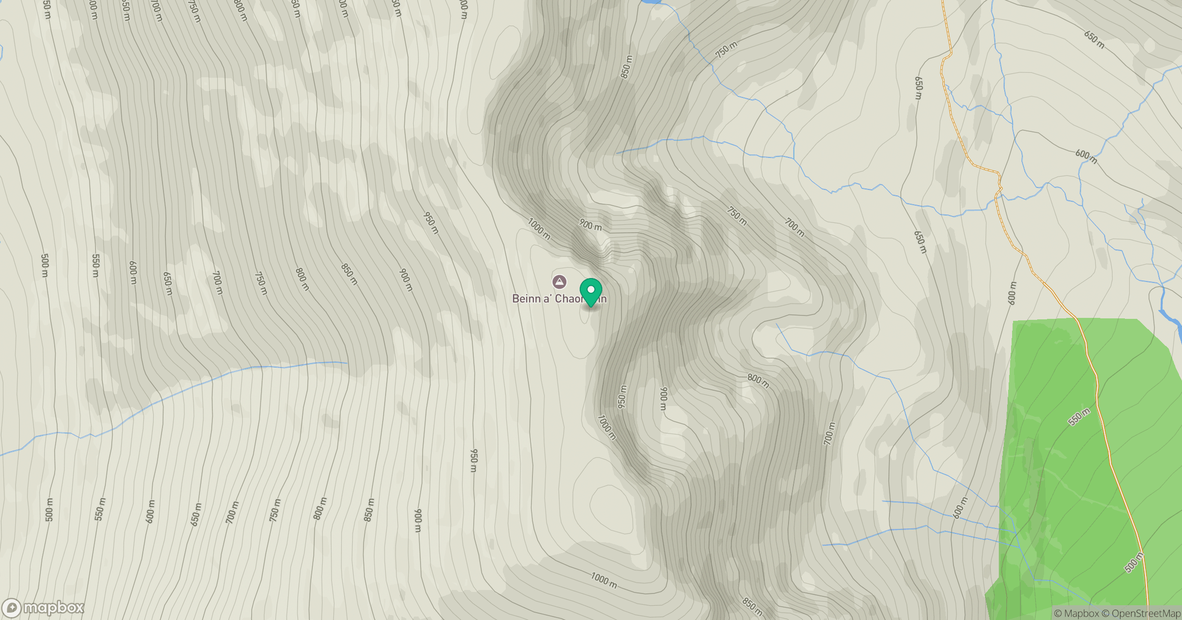Beinn a' Chaorainn location map