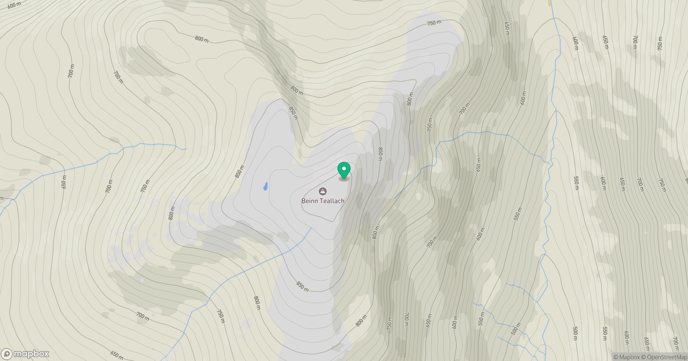 Beinn Teallach location map