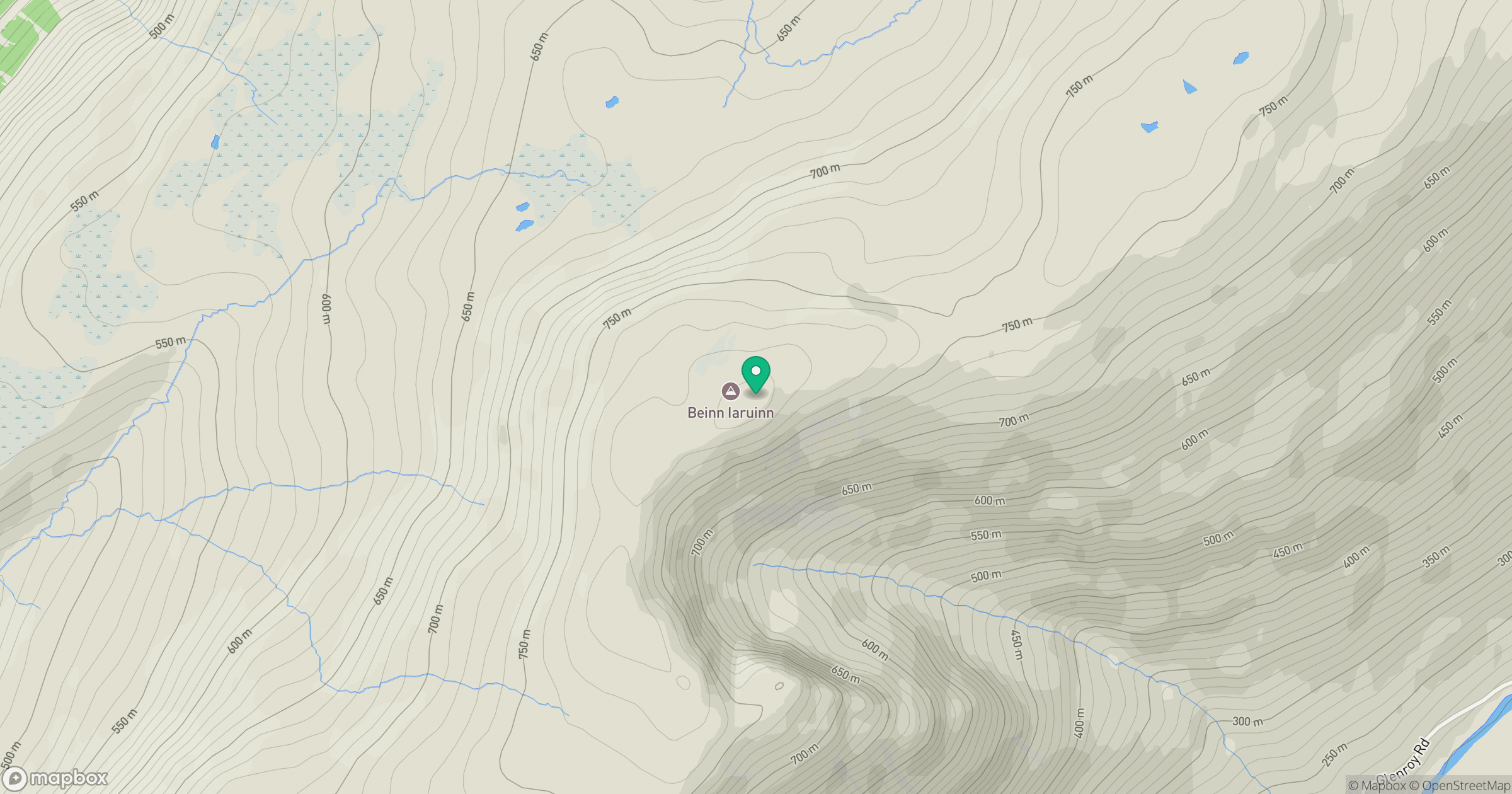Beinn Iaruinn location map