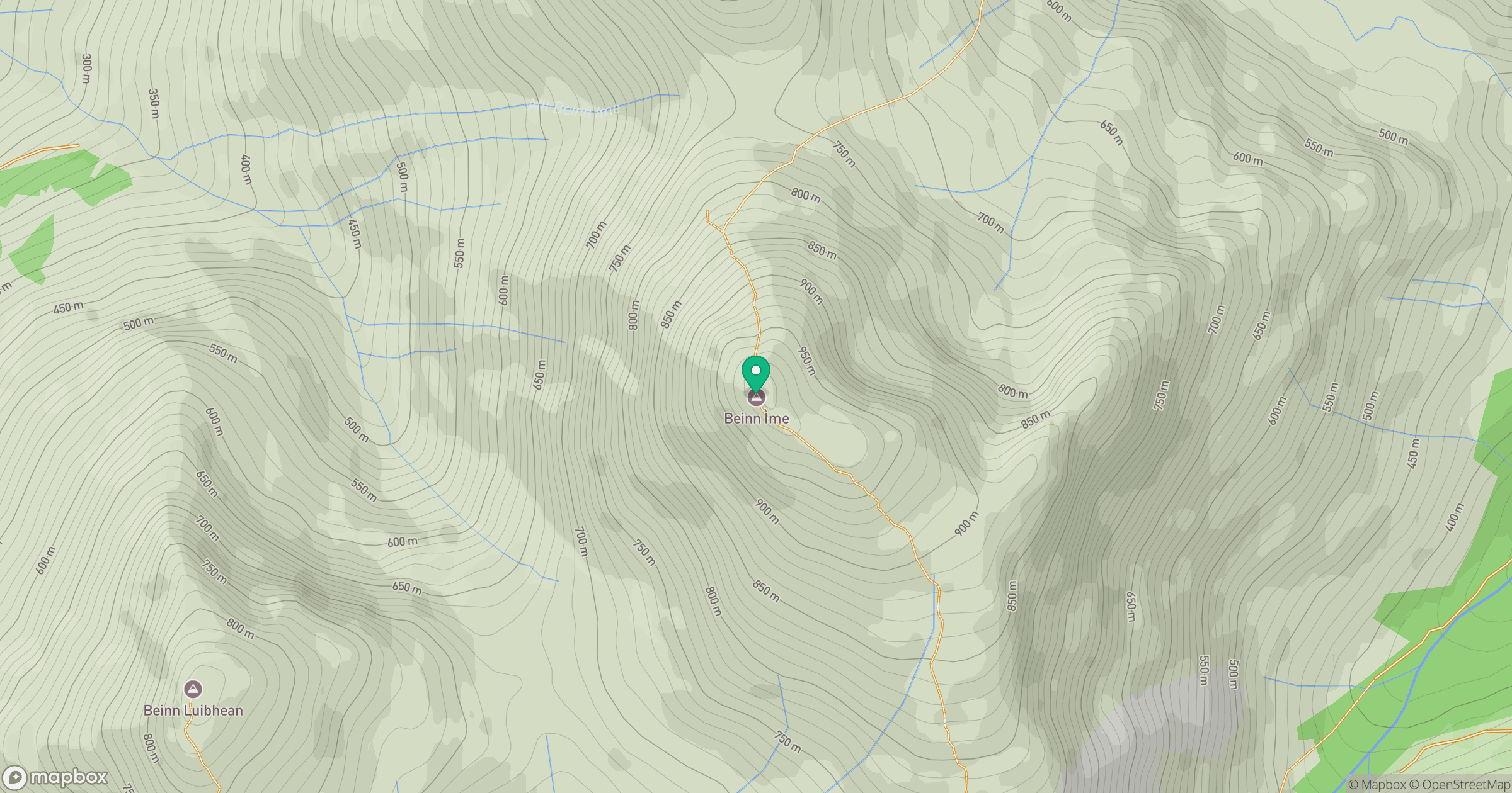 Beinn Ime location map