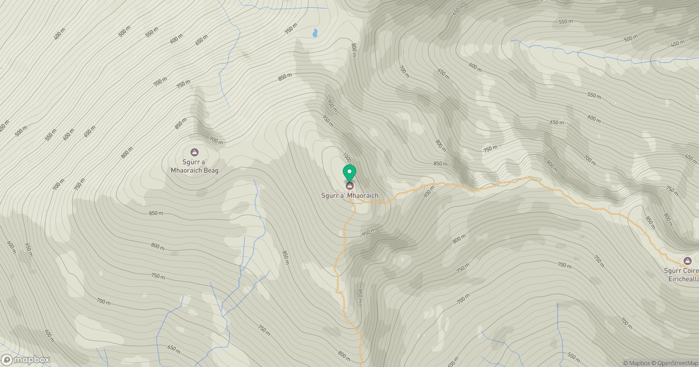Sgurr a' Mhaoraich location map