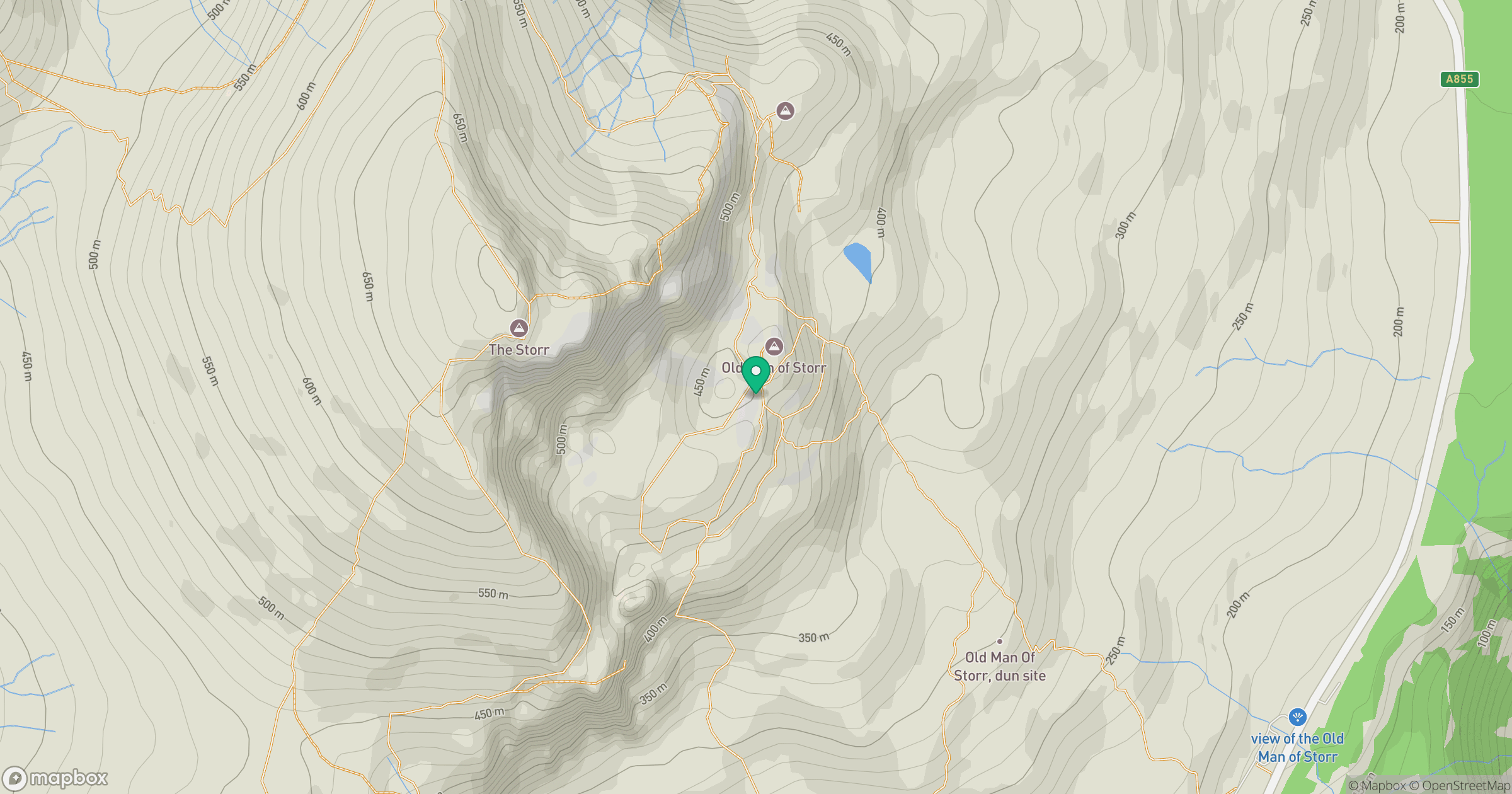 Old Man of Storr location map