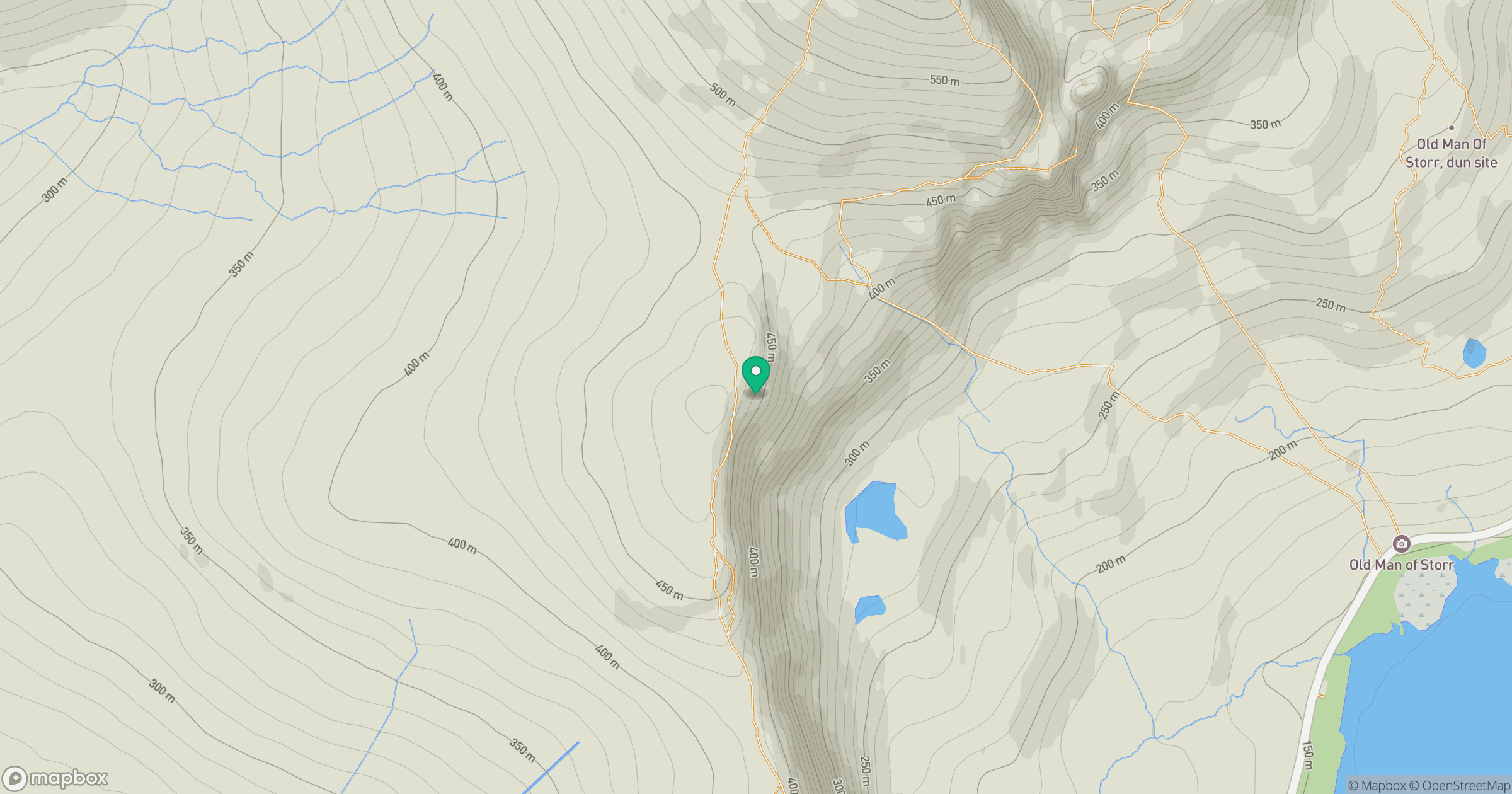 The Storr South Top location map