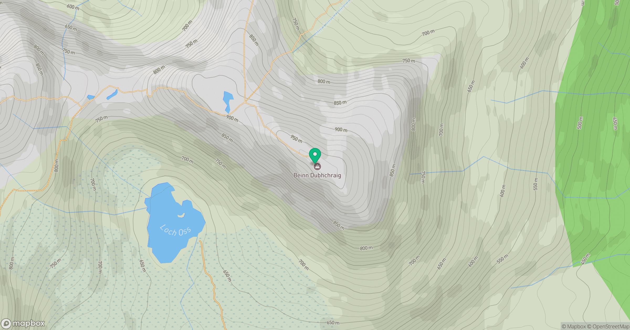 Beinn Dubhchraig location map