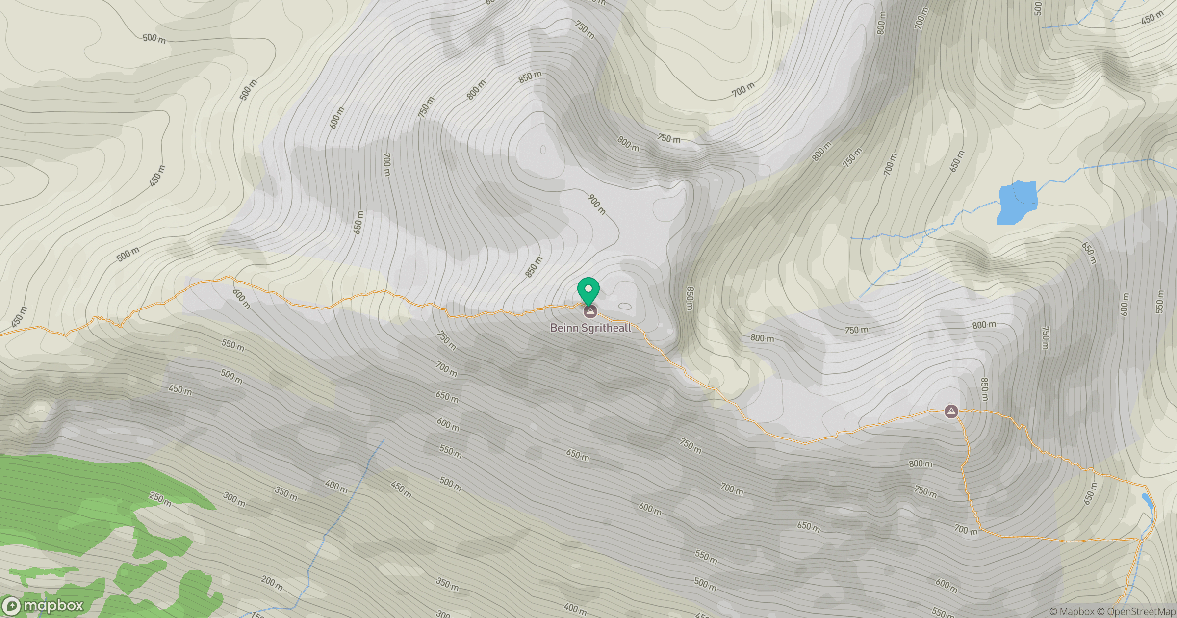 Beinn Sgritheall location map